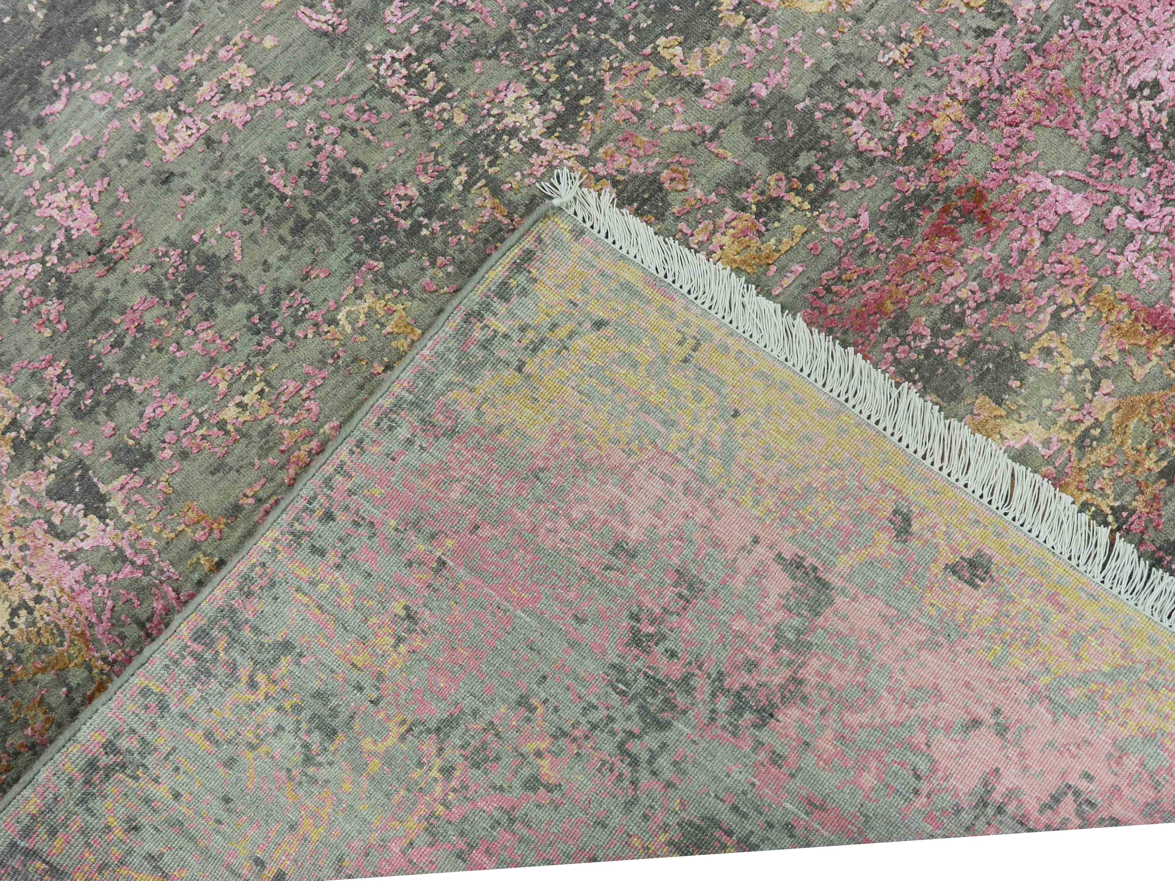 MYSTIC HOLI | 8' x 10' FT | TRADITIONAL RUGS | CITRUS/PINK COLOR