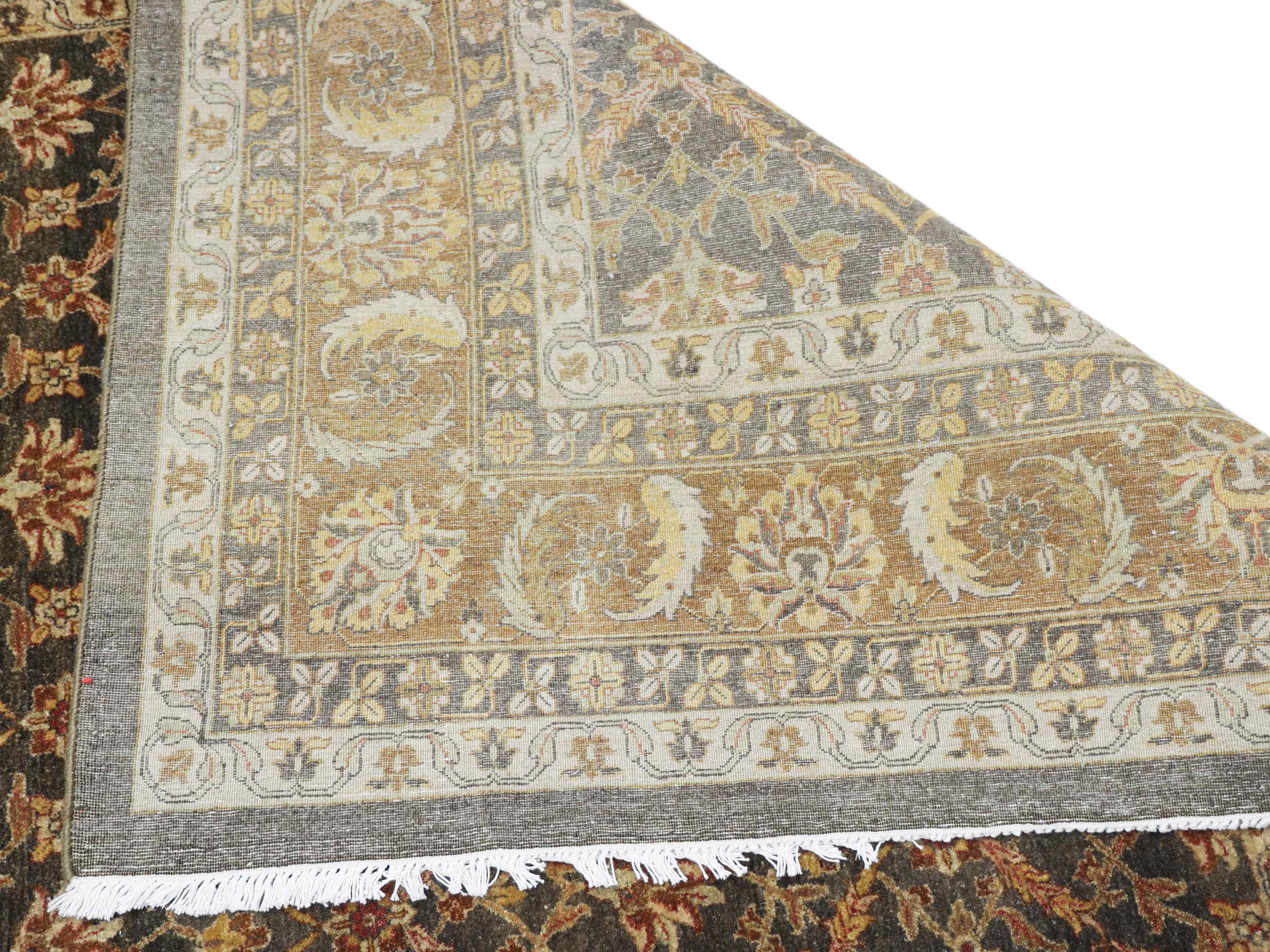 MYSTIC MOSAIC | 8'6" x 11'6" FT | TRADITIONAL RUGS | BROWN-RUST COLOR