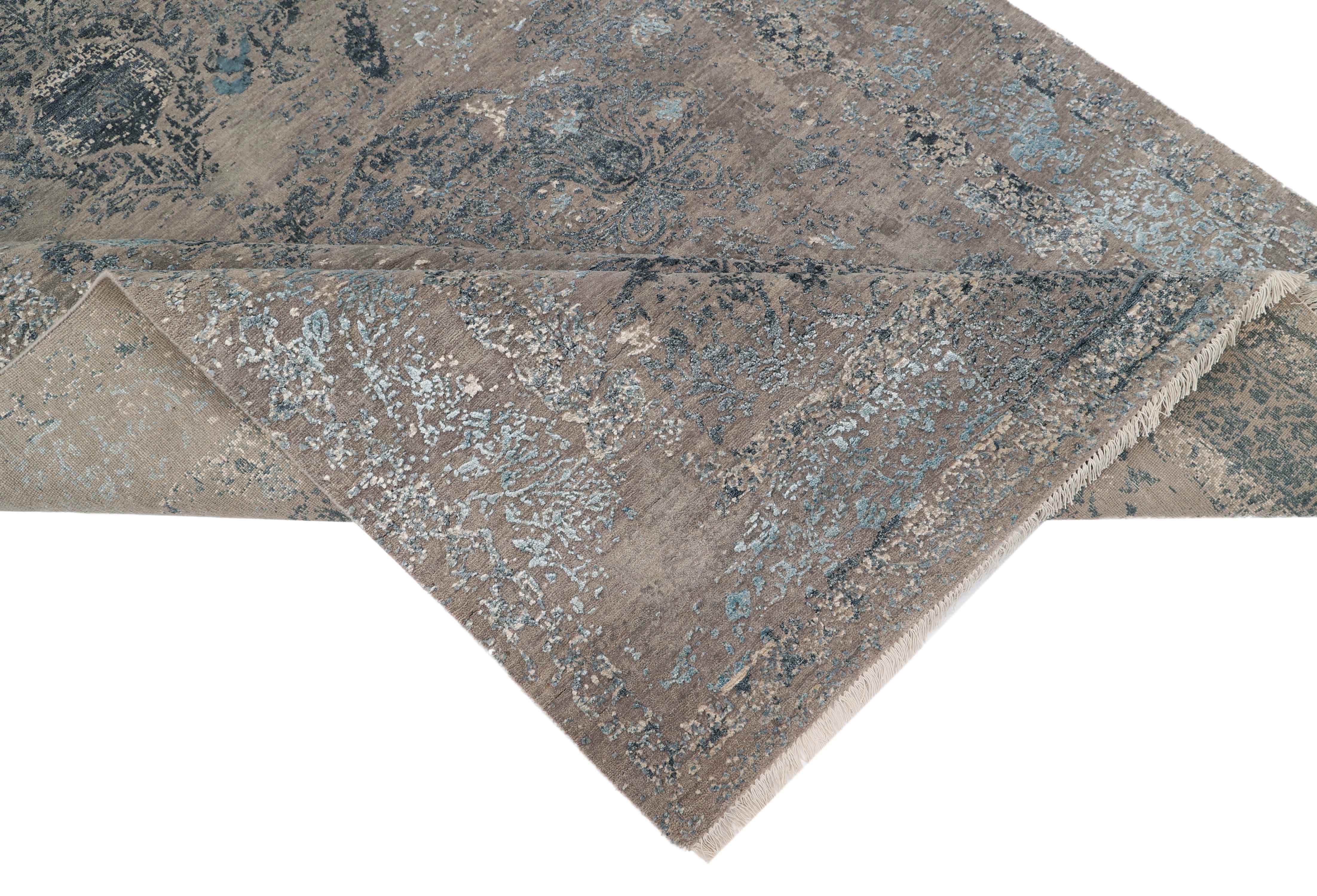 STELLAR | 8' x 10' FT | 9' x 12' FT | TRADITIONAL RUGS | GREY-LT BLUE COLOR