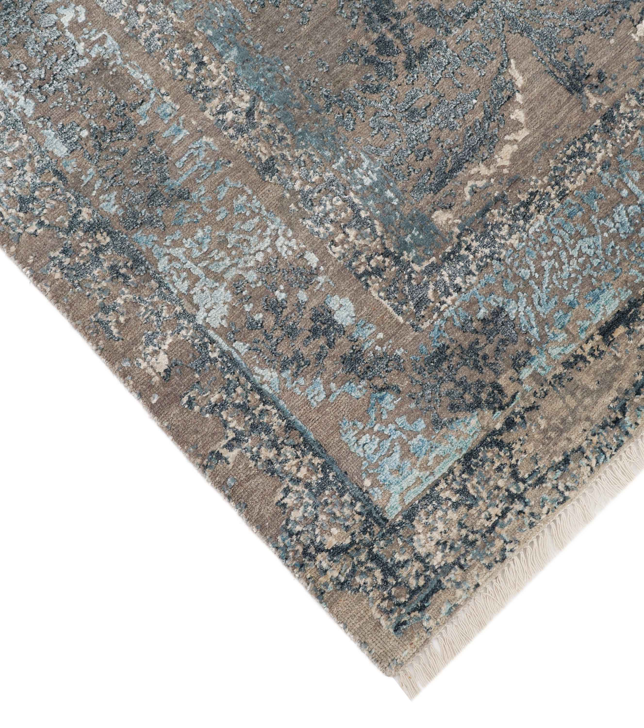 STELLAR | 8' x 10' FT | 9' x 12' FT | TRADITIONAL RUGS | GREY-LT BLUE COLOR