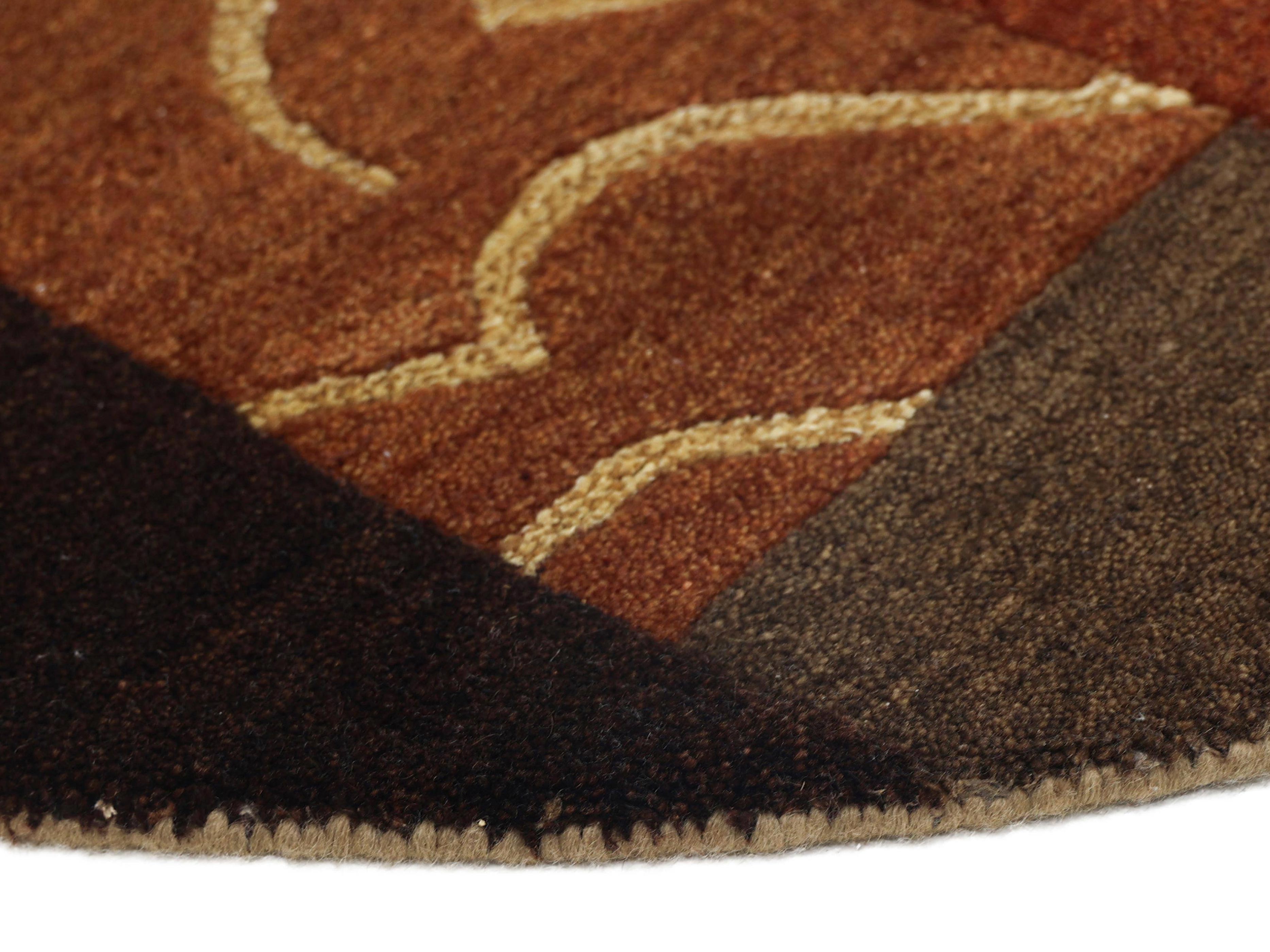 TEXTUS | 5' FT ROUND | MODERN RUGS | MULTI COLOR