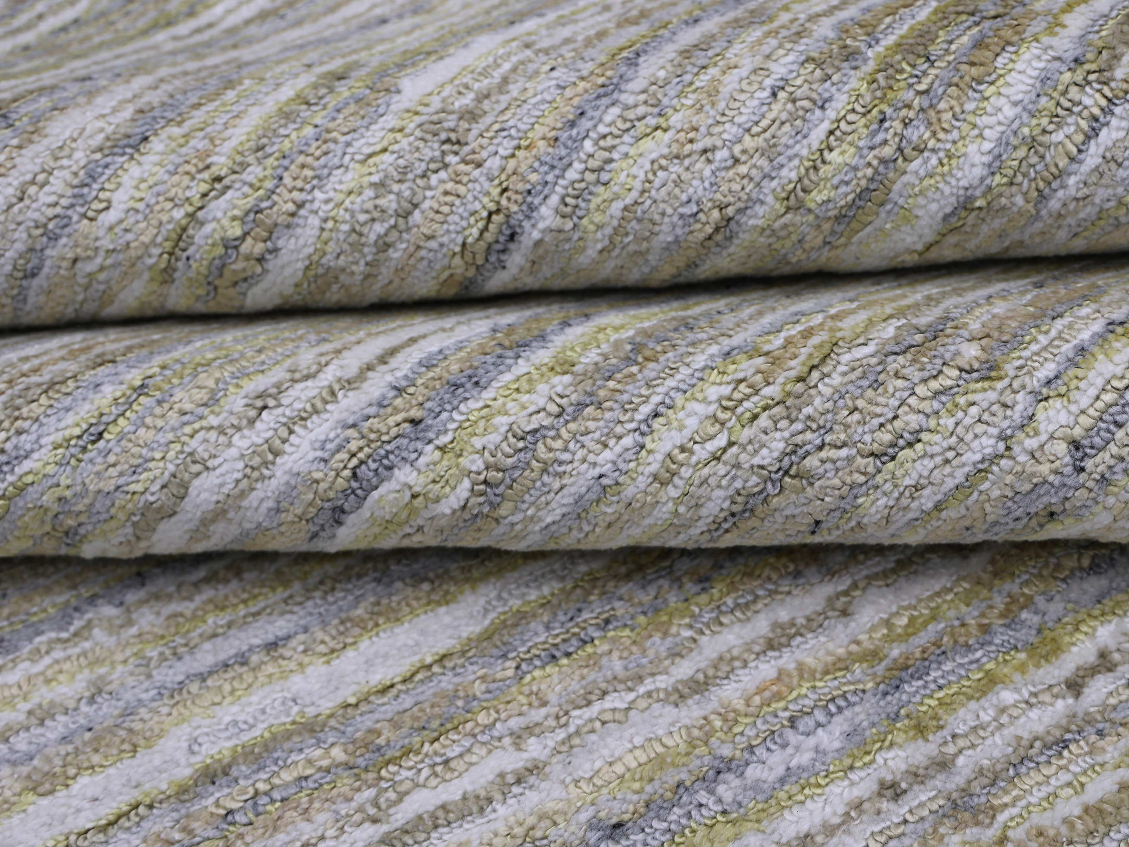 ABACA | 5'6" x 8' FT | MODERN RUGS | YELLOW COLOR