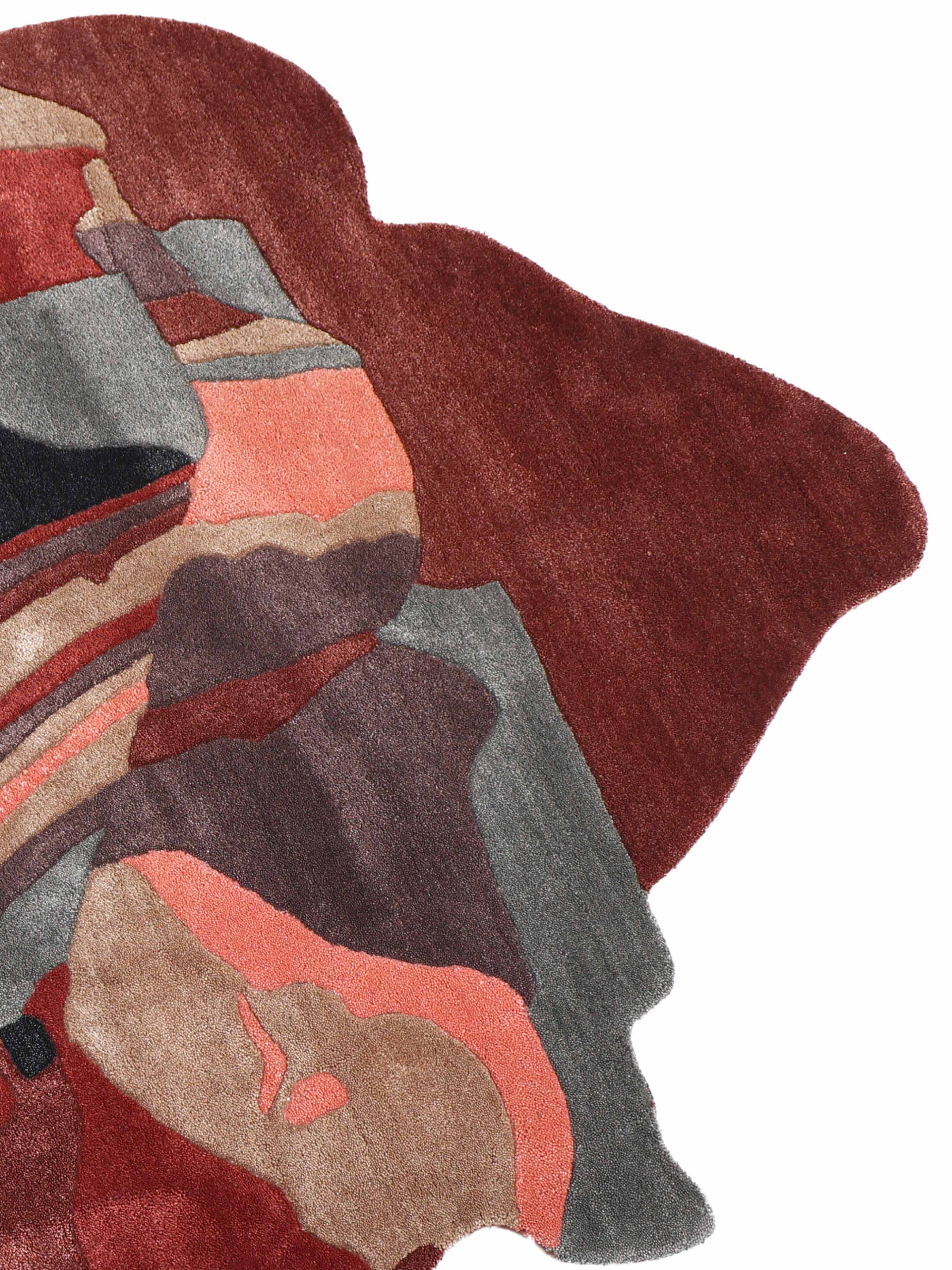 OFF BEAT | 4' X 4' FT | MODERN RUGS | MULTI COLOR