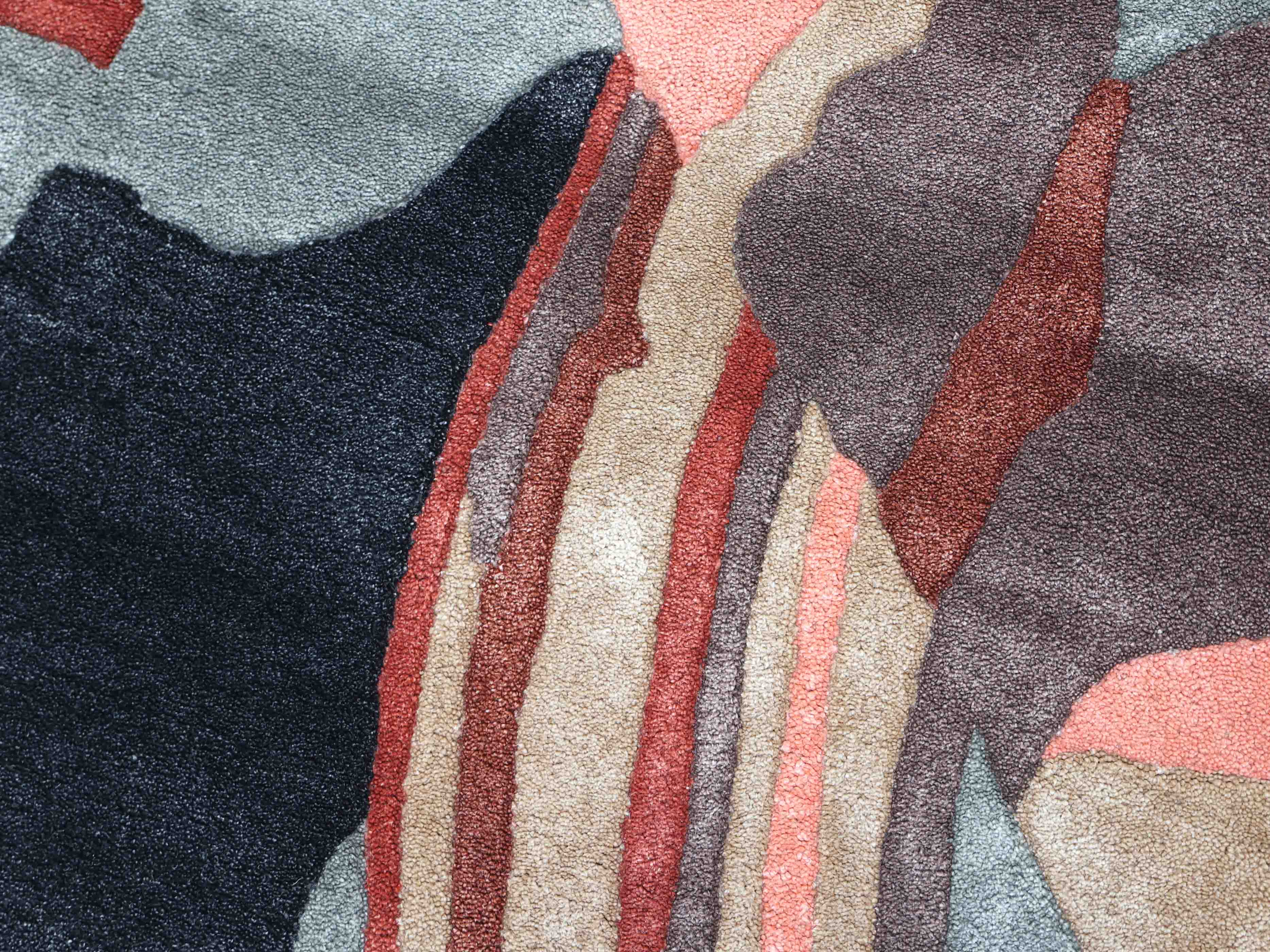 OFF BEAT | 4' X 4' FT | MODERN RUGS | MULTI COLOR