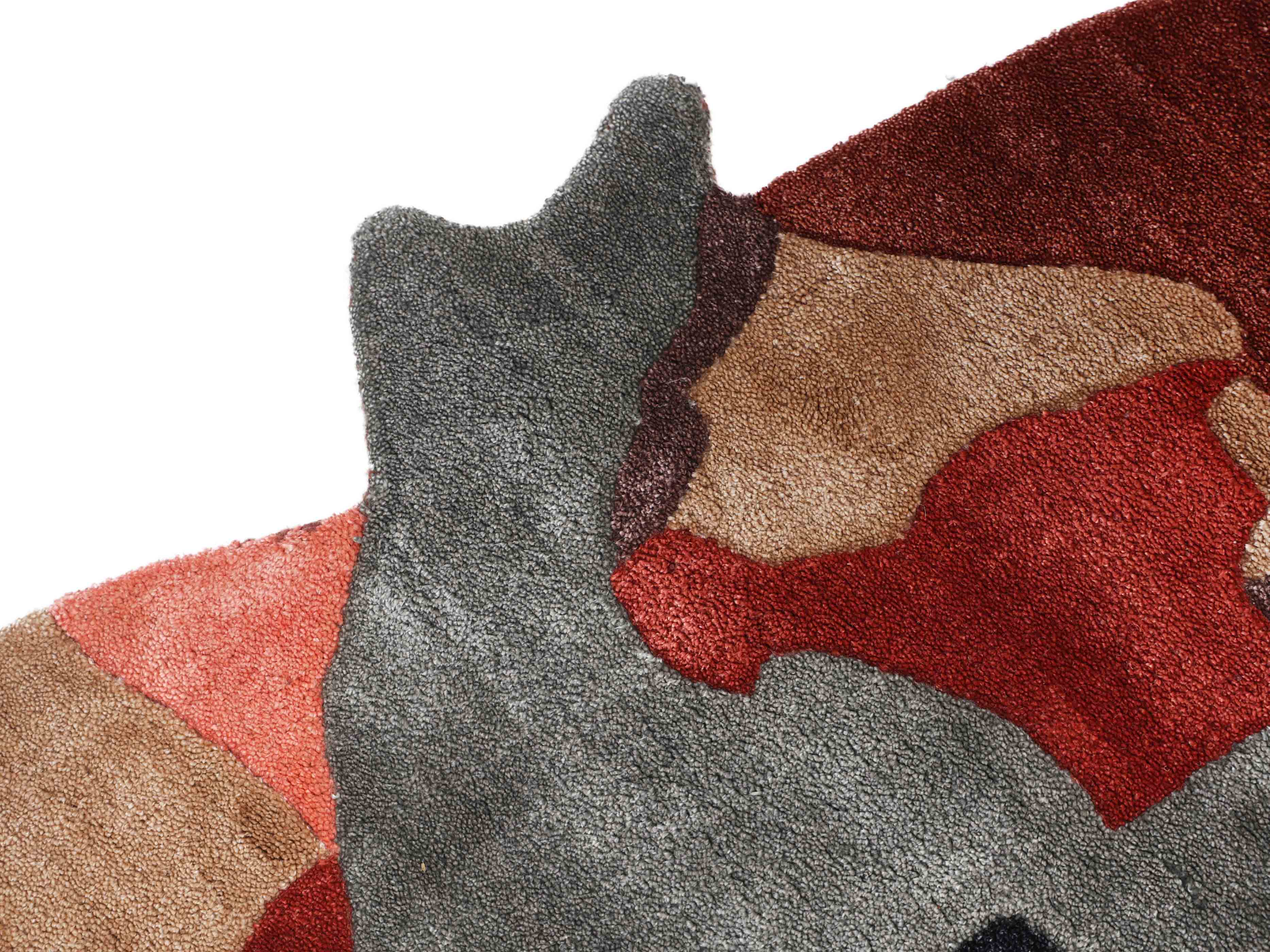 OFF BEAT | 4' X 4' FT | MODERN RUGS | MULTI COLOR
