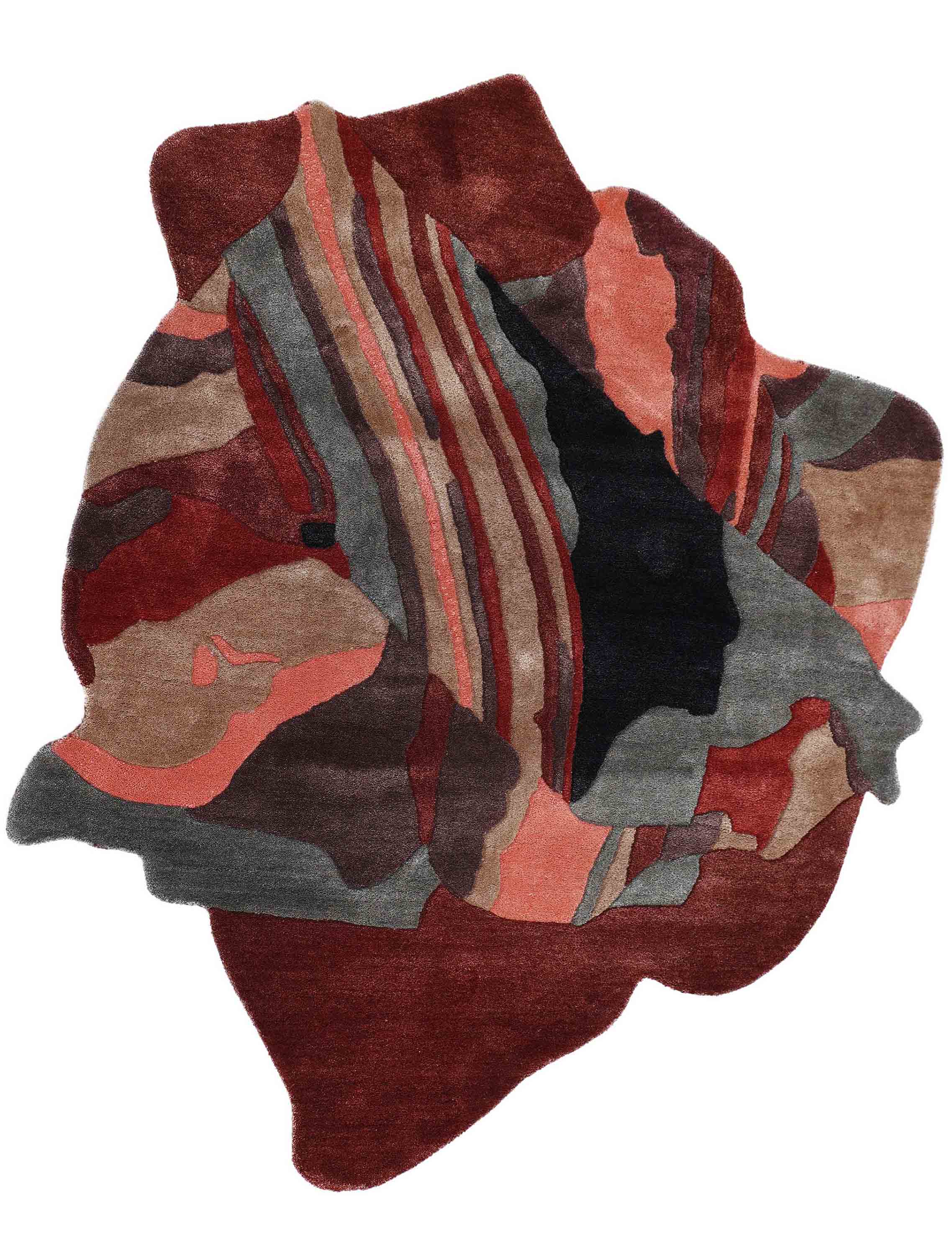 OFF BEAT | 4' X 4' FT | MODERN RUGS | MULTI COLOR