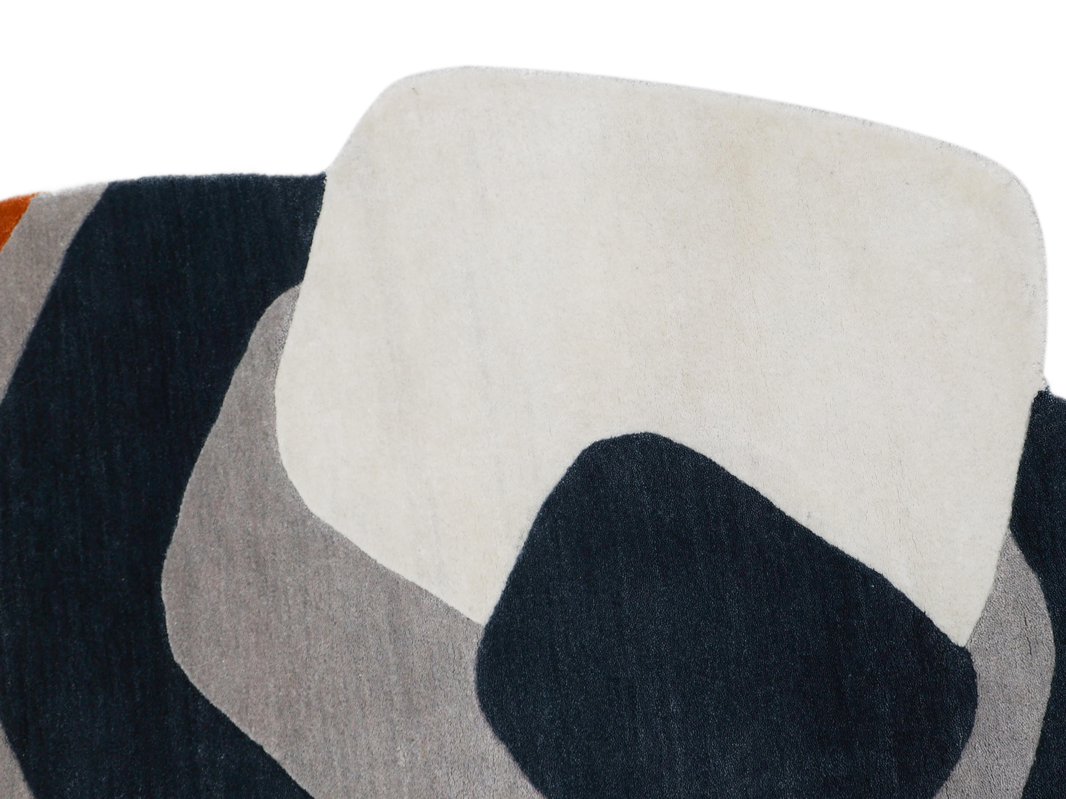 RIPPLE | 4' X 4' FT | MODERN RUGS | MULTI COLOR