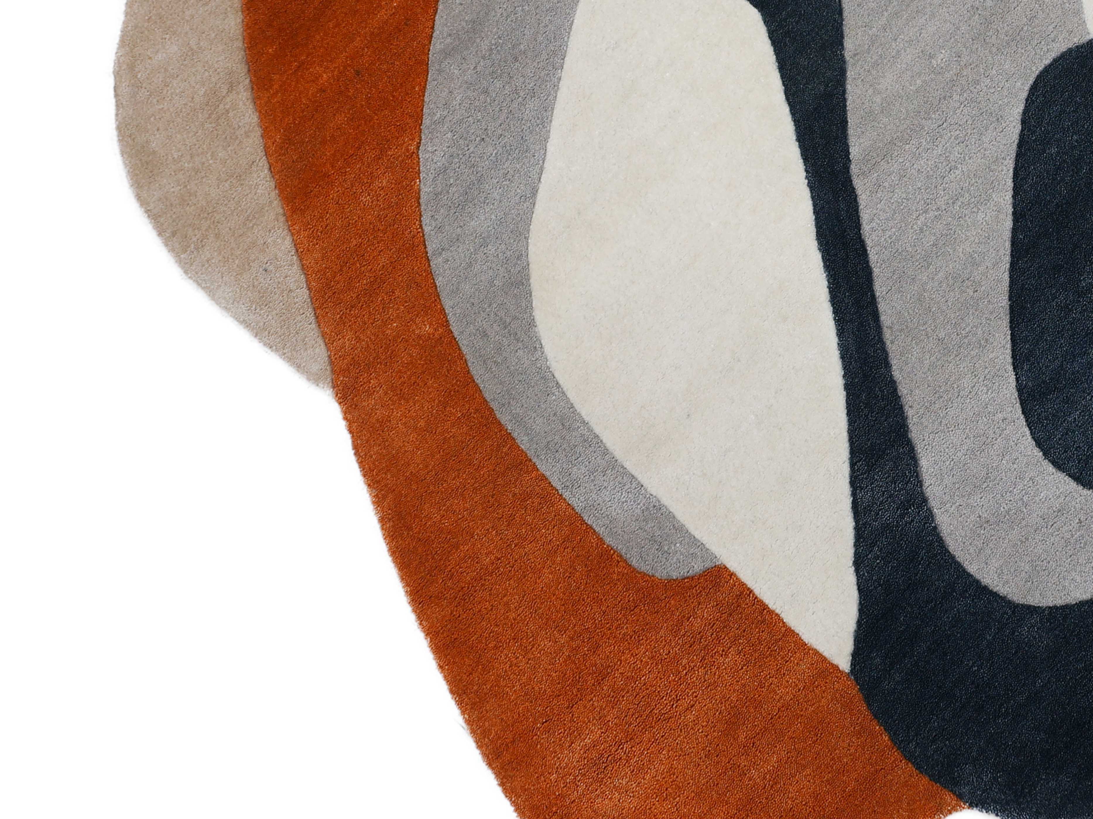 RIPPLE | 4' X 4' FT | MODERN RUGS | MULTI COLOR