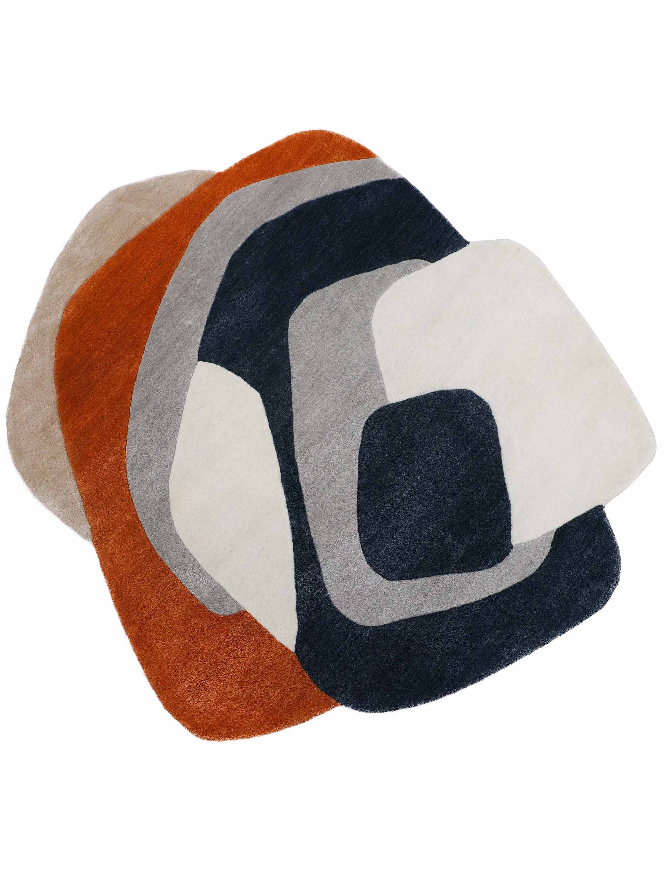 RIPPLE | 4' X 4' FT | MODERN RUGS | MULTI COLOR