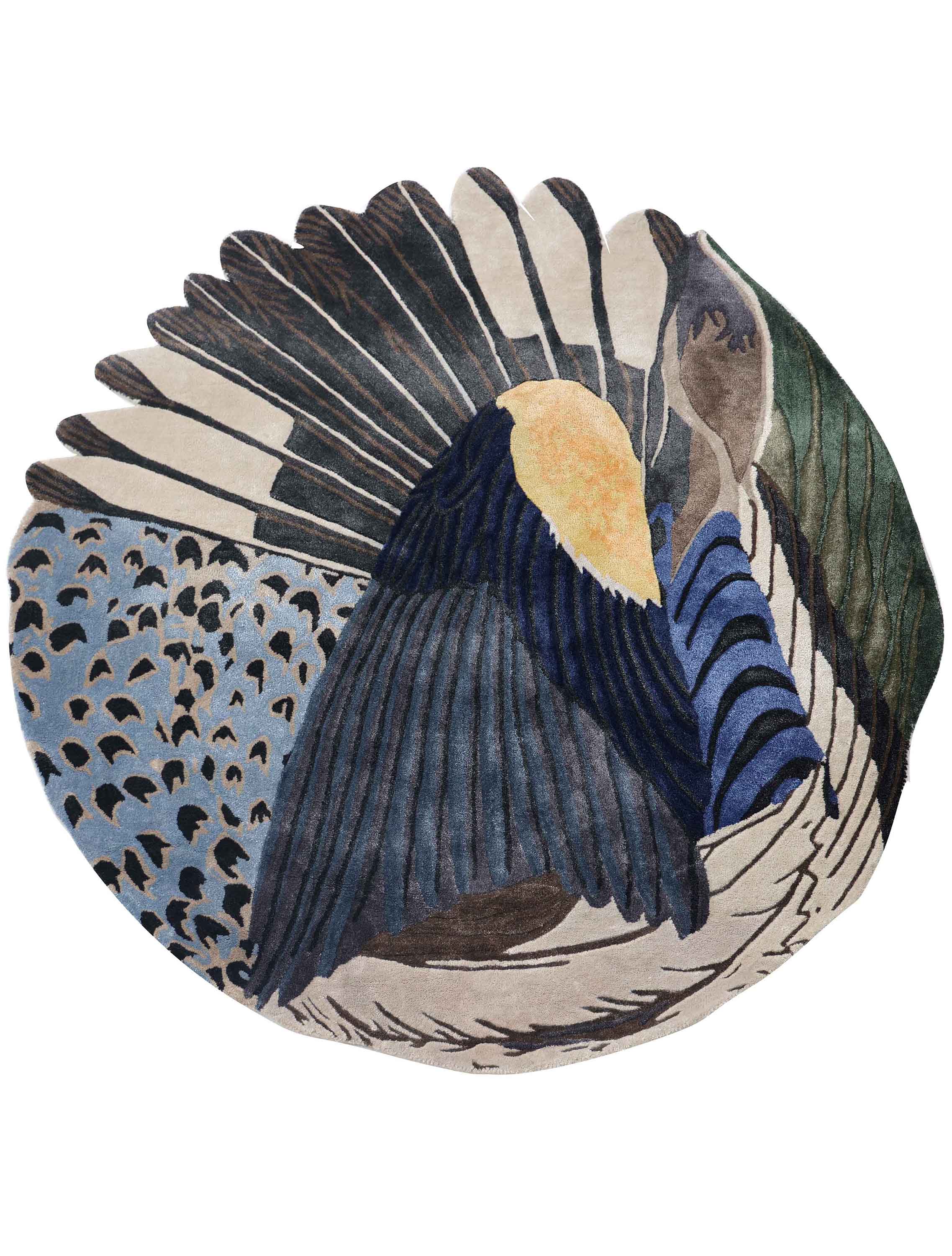 CANARD | 5' FT ROUND | MODERN RUGS | MULTI COLOR