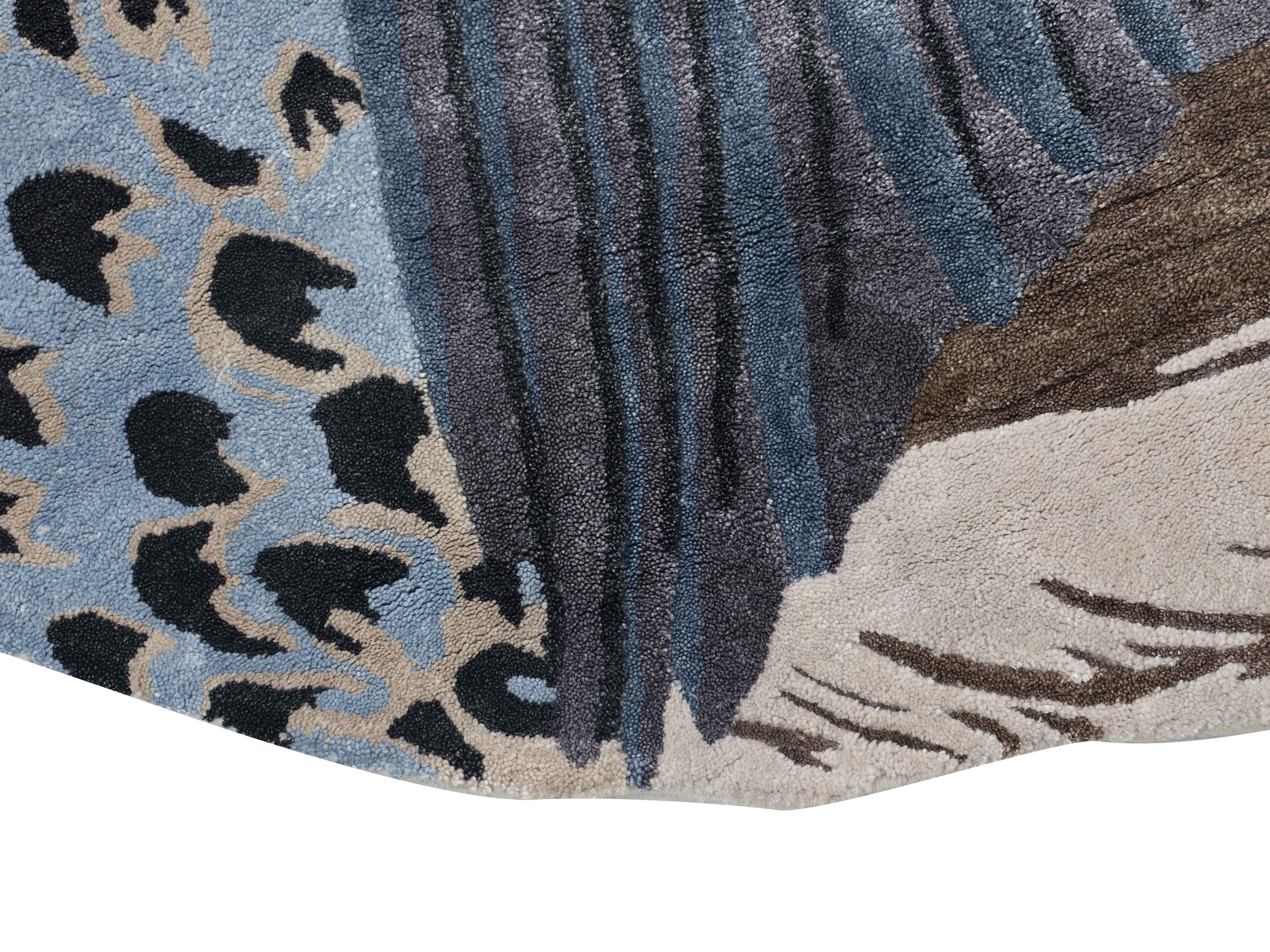 CANARD | 5' FT ROUND | MODERN RUGS | MULTI COLOR
