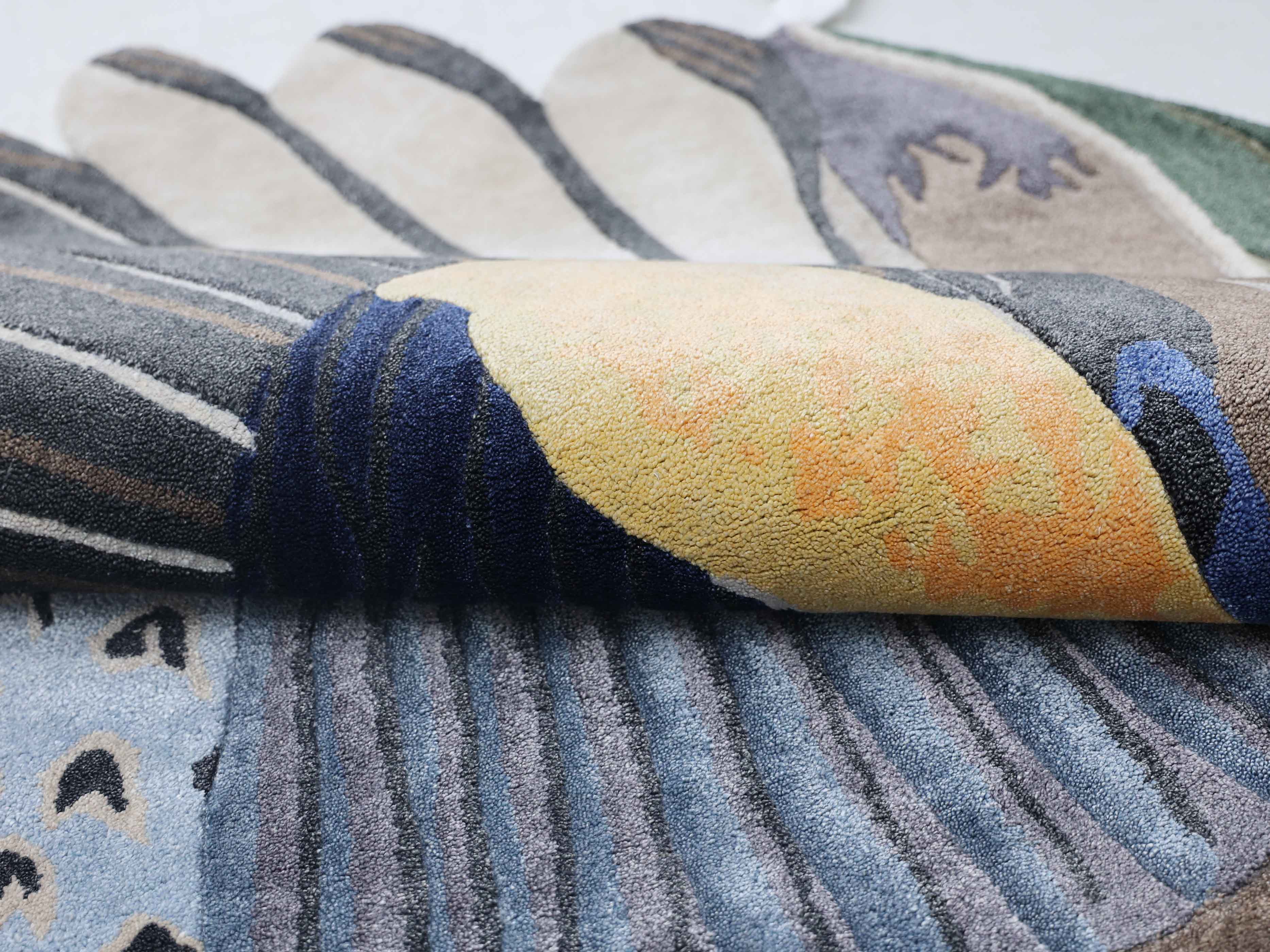 CANARD | 5' FT ROUND | MODERN RUGS | MULTI COLOR