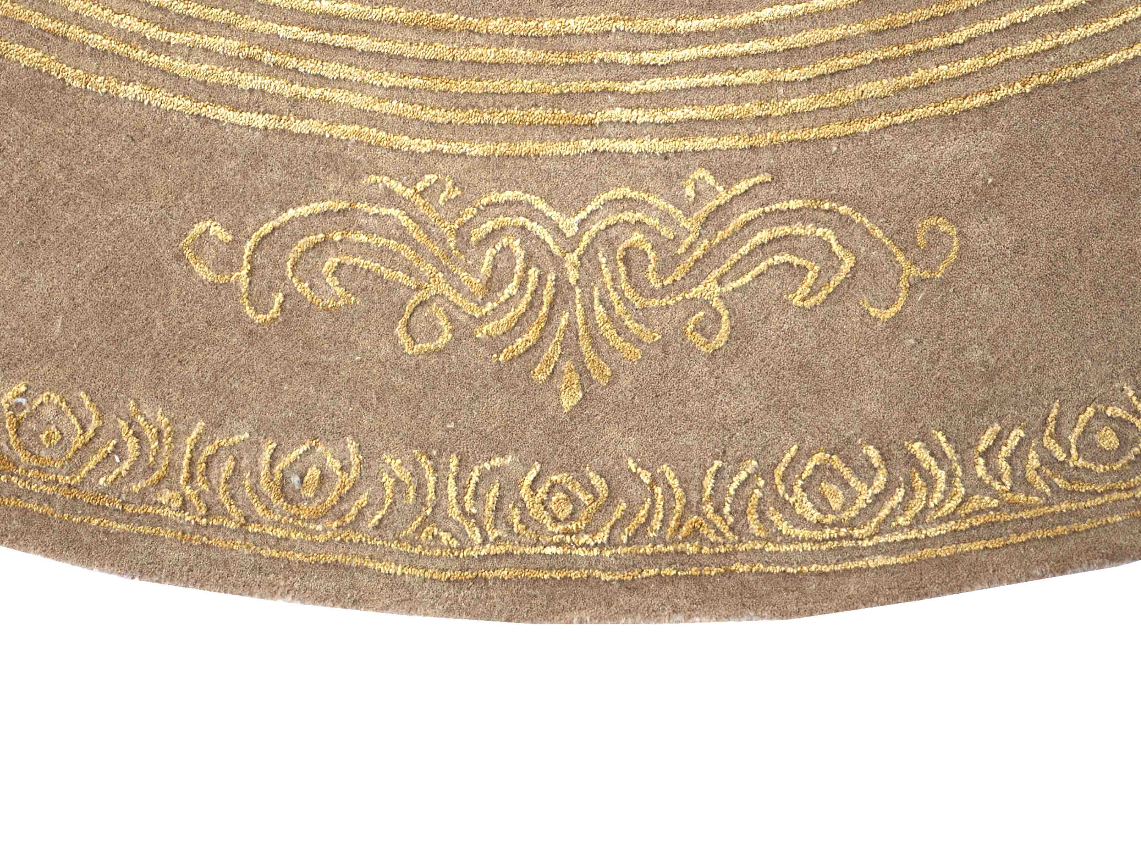 KESENIAN | 8' FT ROUND | TRADITIONAL RUGS | BEIGE COLOR