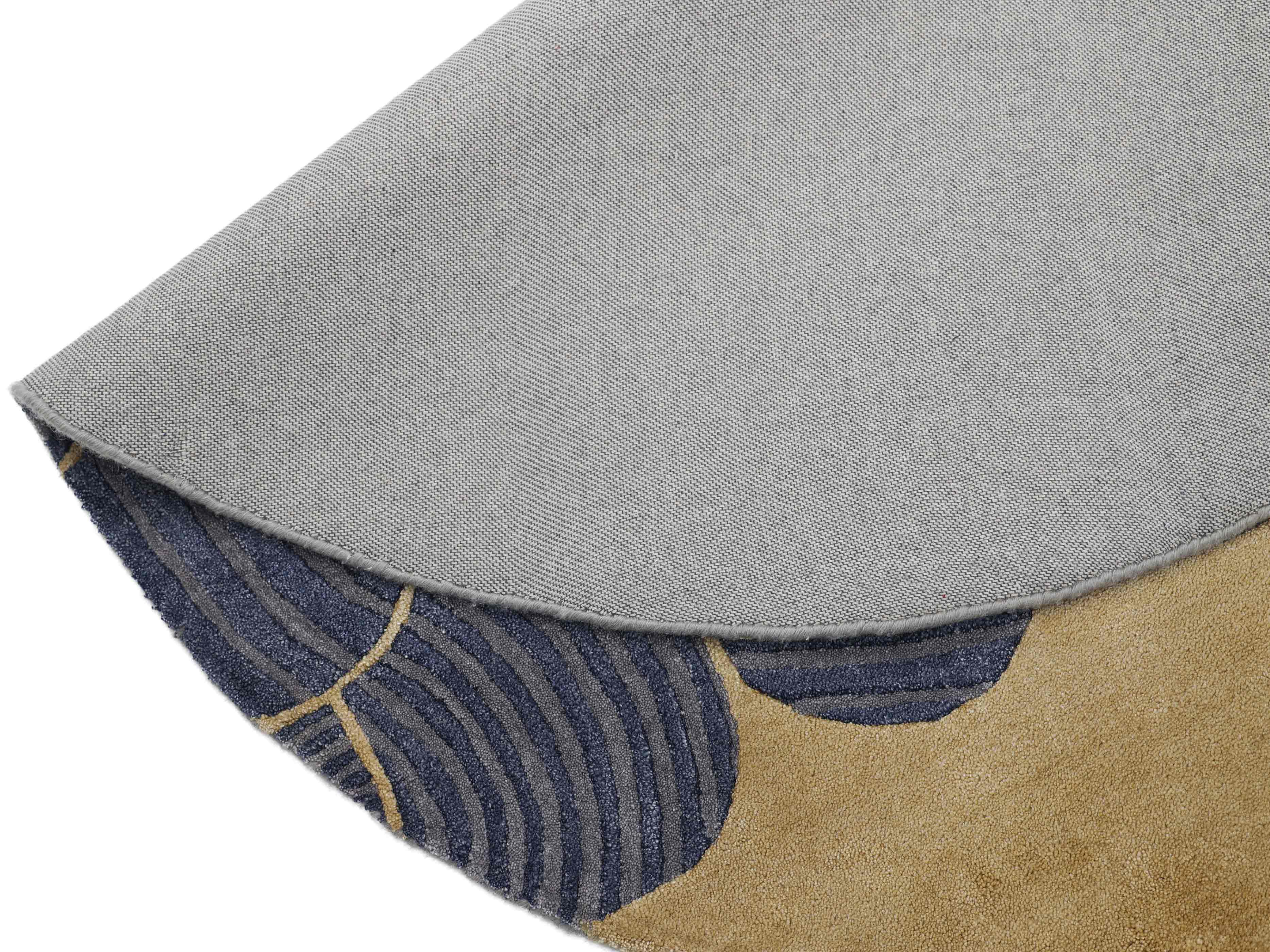 GILDED SCALES | 5' FT ROUND | MODERN RUGS | MULTI COLOR