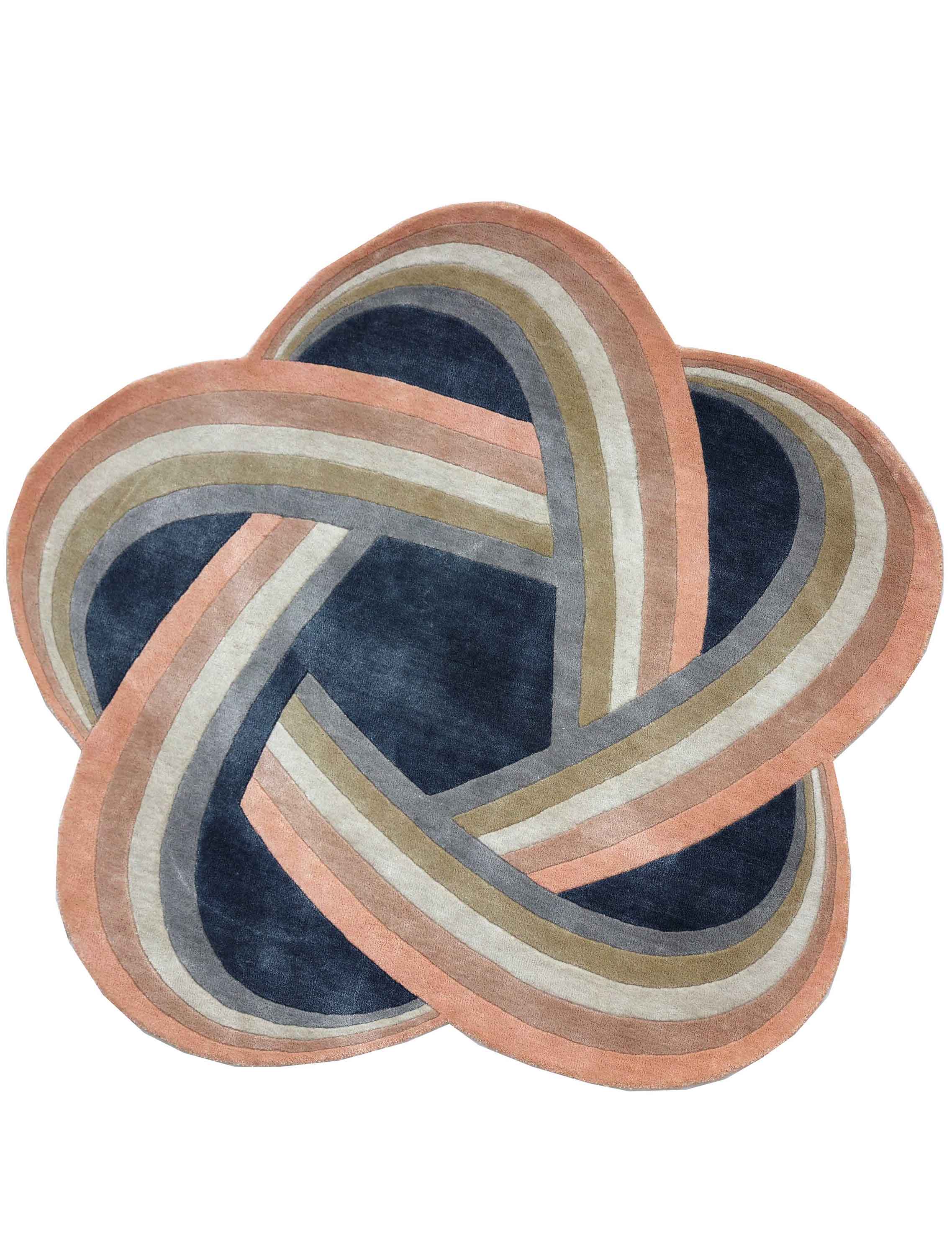 OCEANIA | 5' FT ROUND | MODERN RUGS | MULTI COLOR
