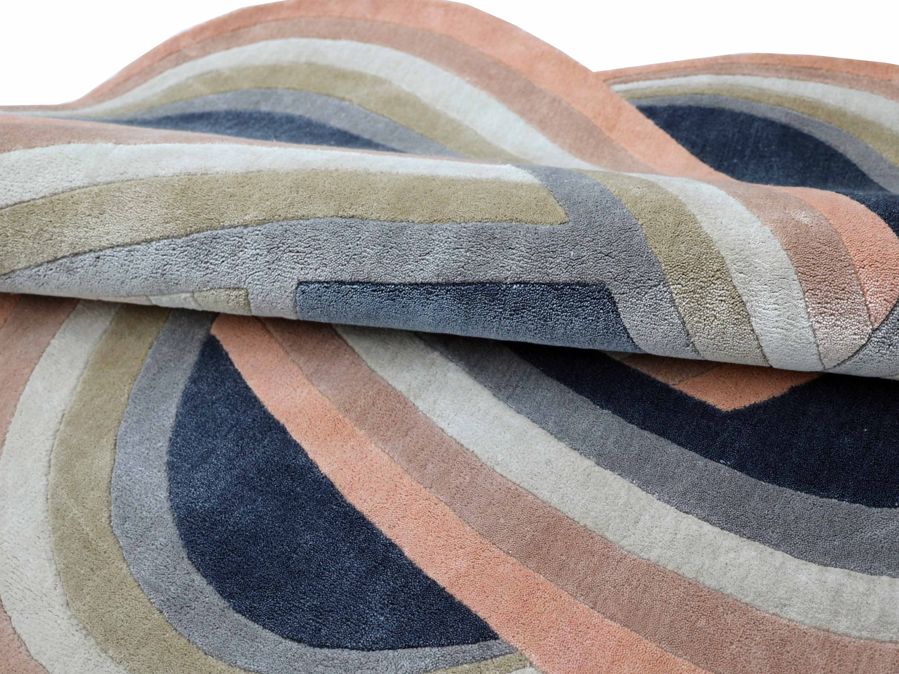 OCEANIA | 5' FT ROUND | MODERN RUGS | MULTI COLOR