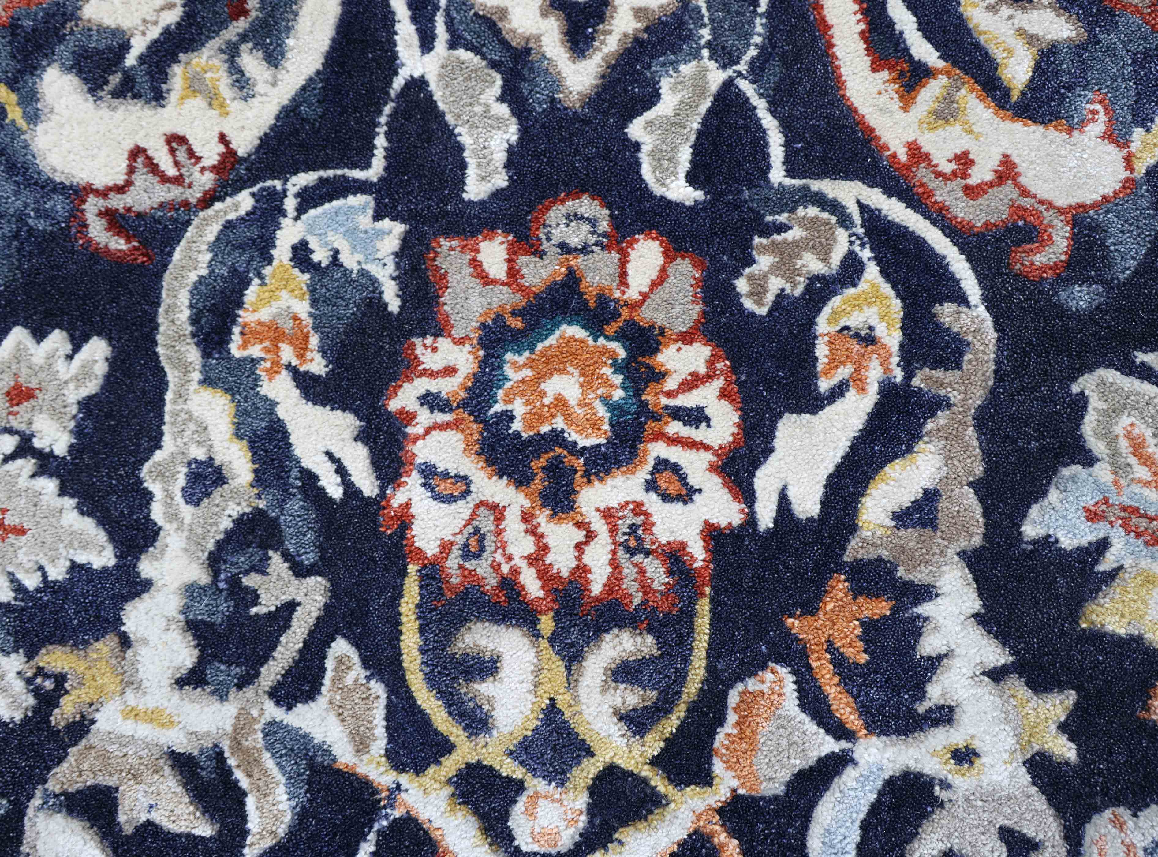 INDIGO DIWAN | 4' x 6' FT | 6' x 9' FT | TRADITIONAL RUGS | MULTI COLOR
