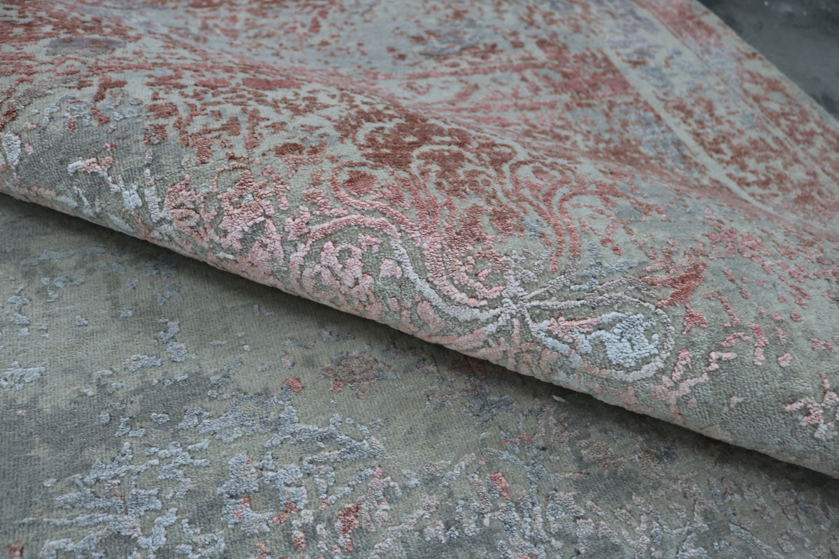 ROSEWOOD MIRAGE | 9' x 12' FT | TRADITIONAL RUGS | GREY/ PURPLE COLOR
