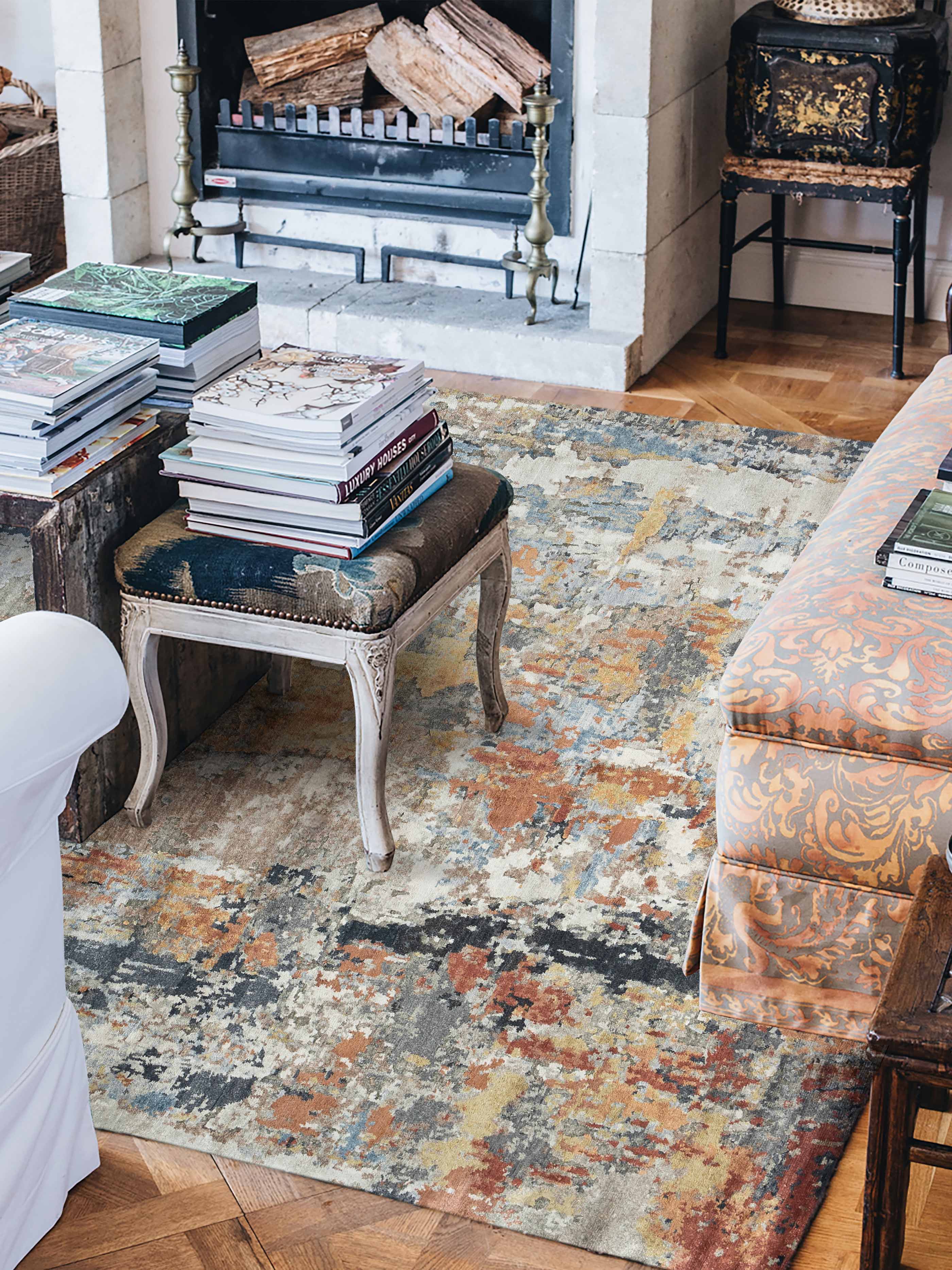 RUSTVEIL | 6' x 9' FT | 8' x 10' FT | 9' x 12' FT | MODERN RUGS | MULTI COLOR