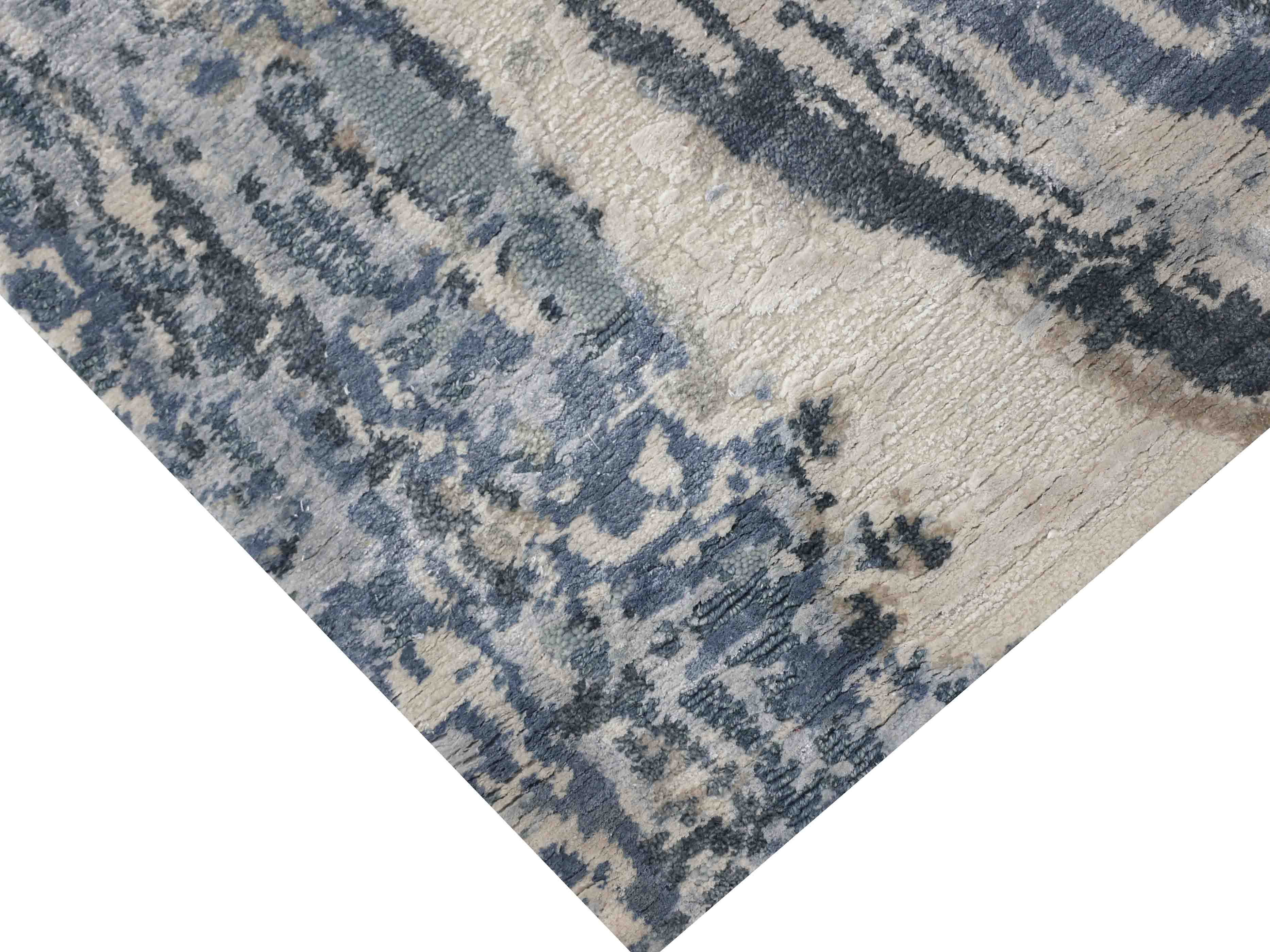 TANGLE | 8' x 10' FT | MODERN RUGS | IVORY/BLUE COLOR