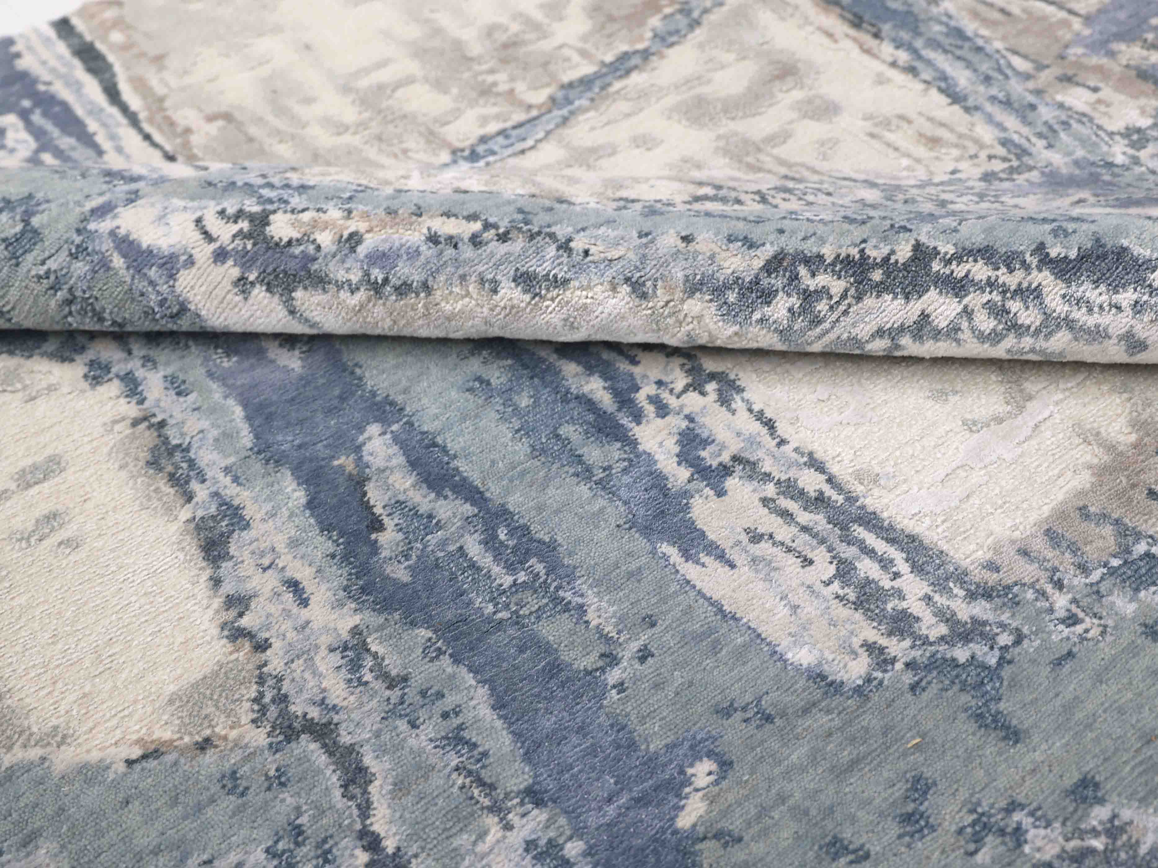 TANGLE | 8' x 10' FT | MODERN RUGS | IVORY/BLUE COLOR