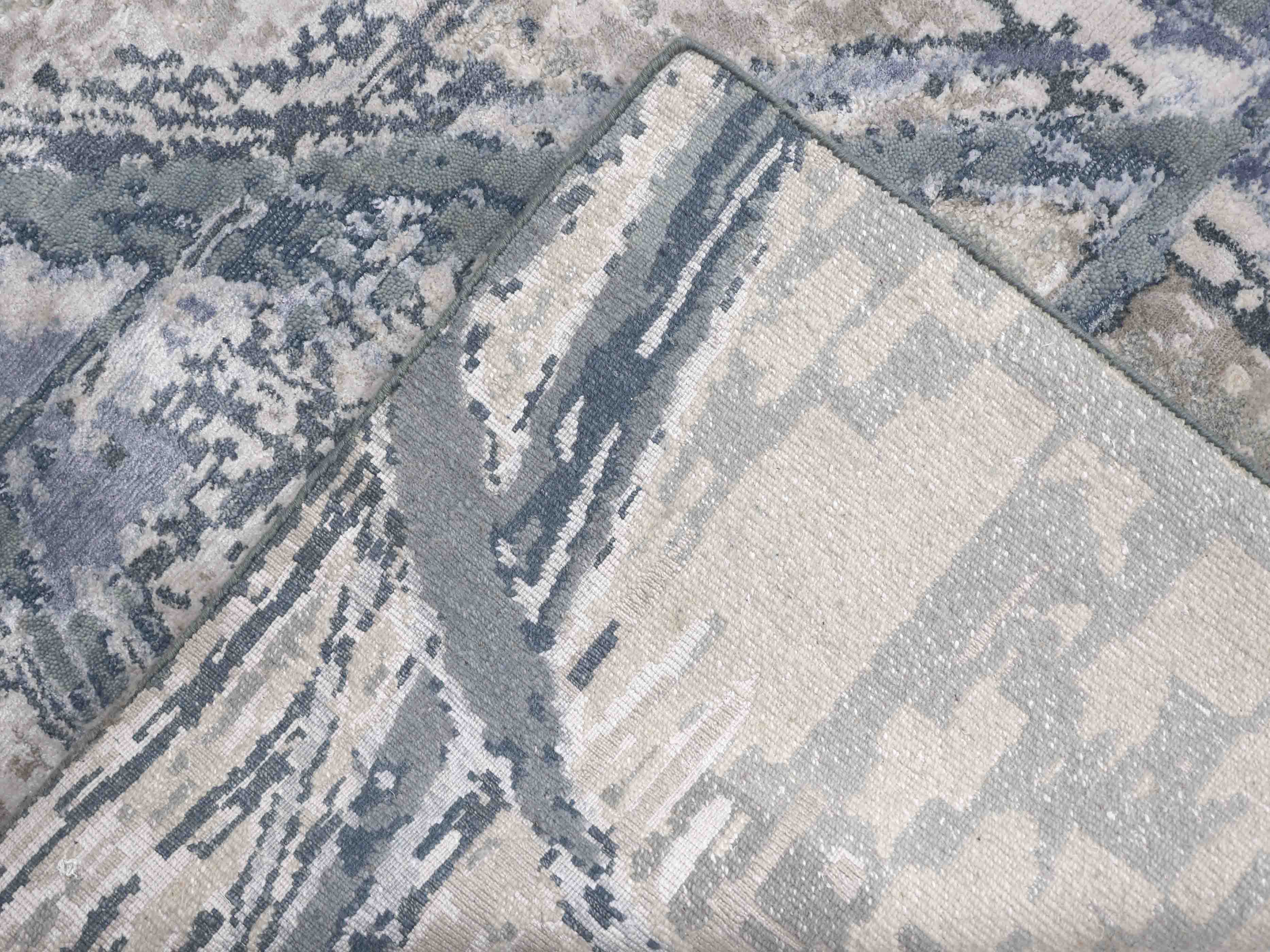 TANGLE | 8' x 10' FT | MODERN RUGS | IVORY/BLUE COLOR