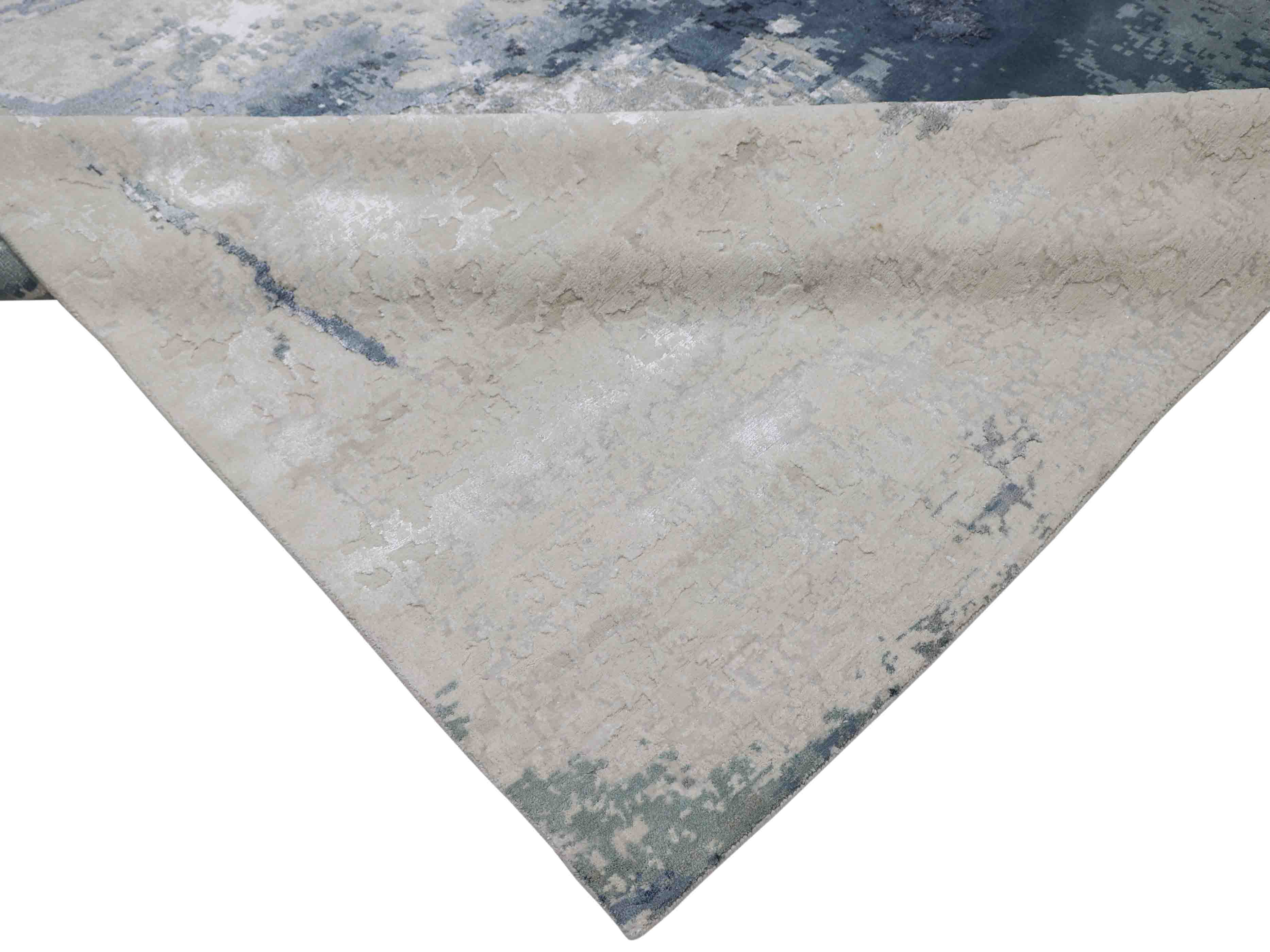 SERENE | 8' x 10' FT | MODERN RUGS | IVORY/BLUE COLOR