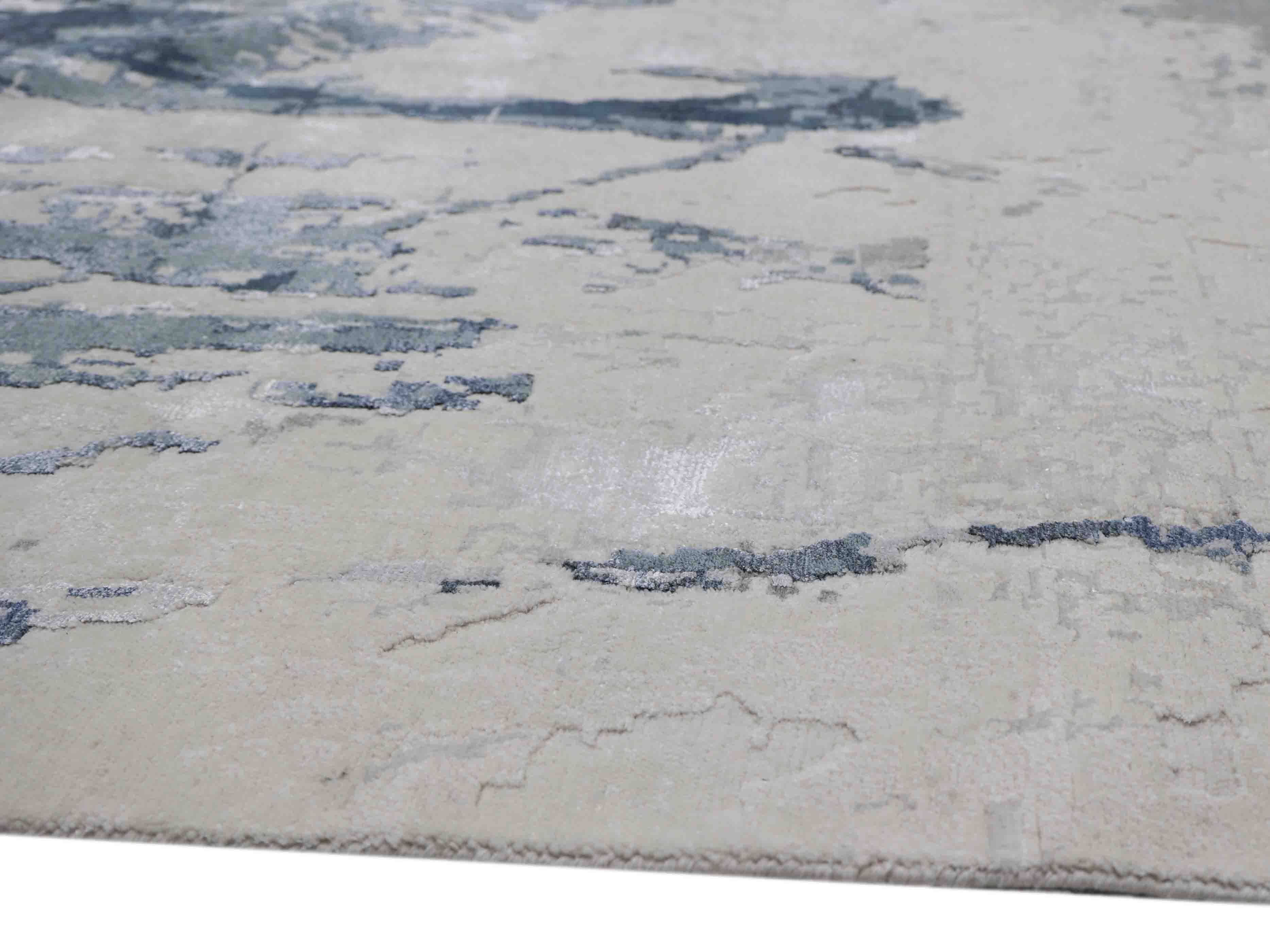 SERENE | 8' x 10' FT | MODERN RUGS | IVORY/BLUE COLOR