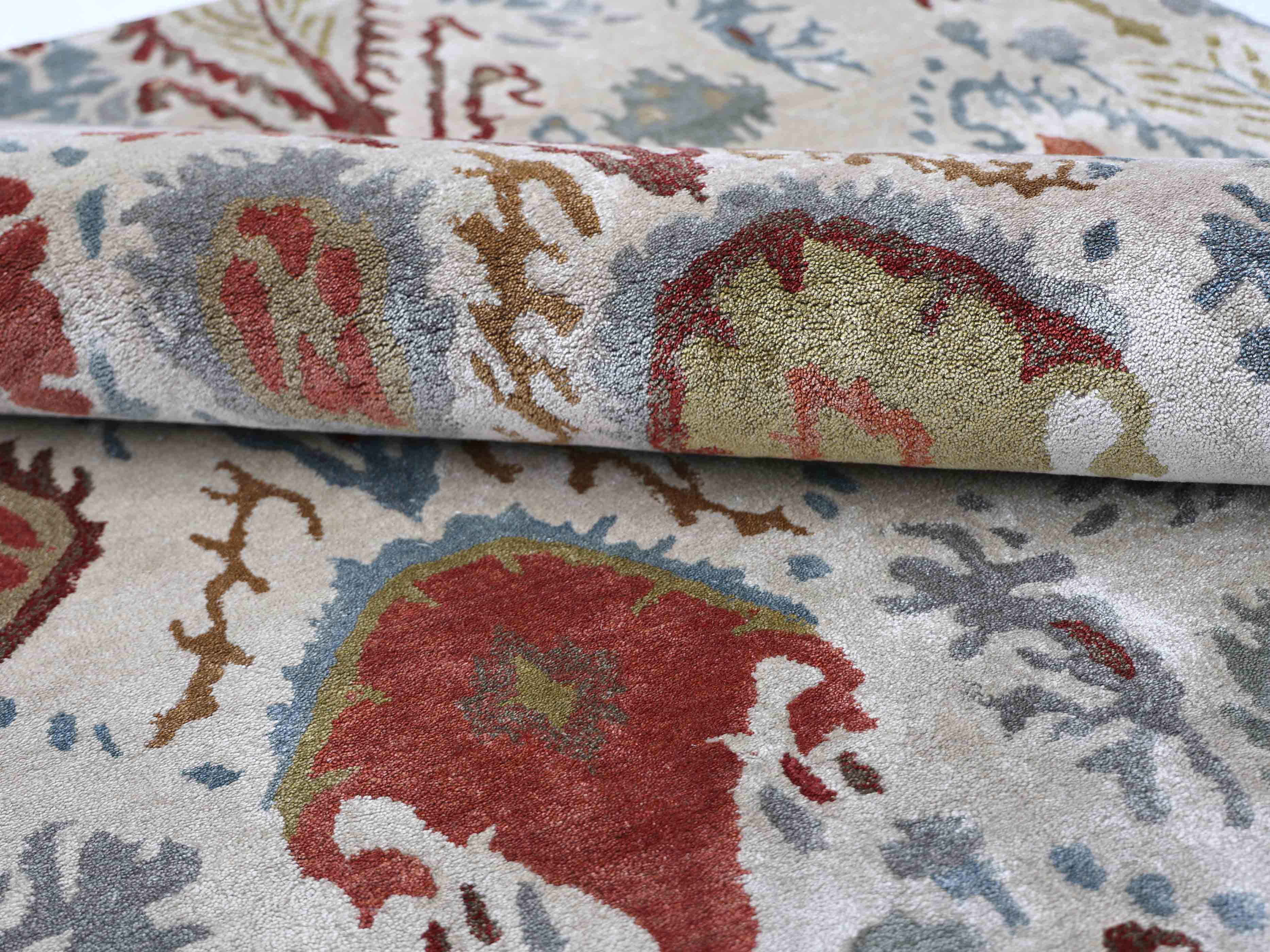 IKAT | 8' x 10' FT | TRADITIONAL RUGS | MULTI COLOR