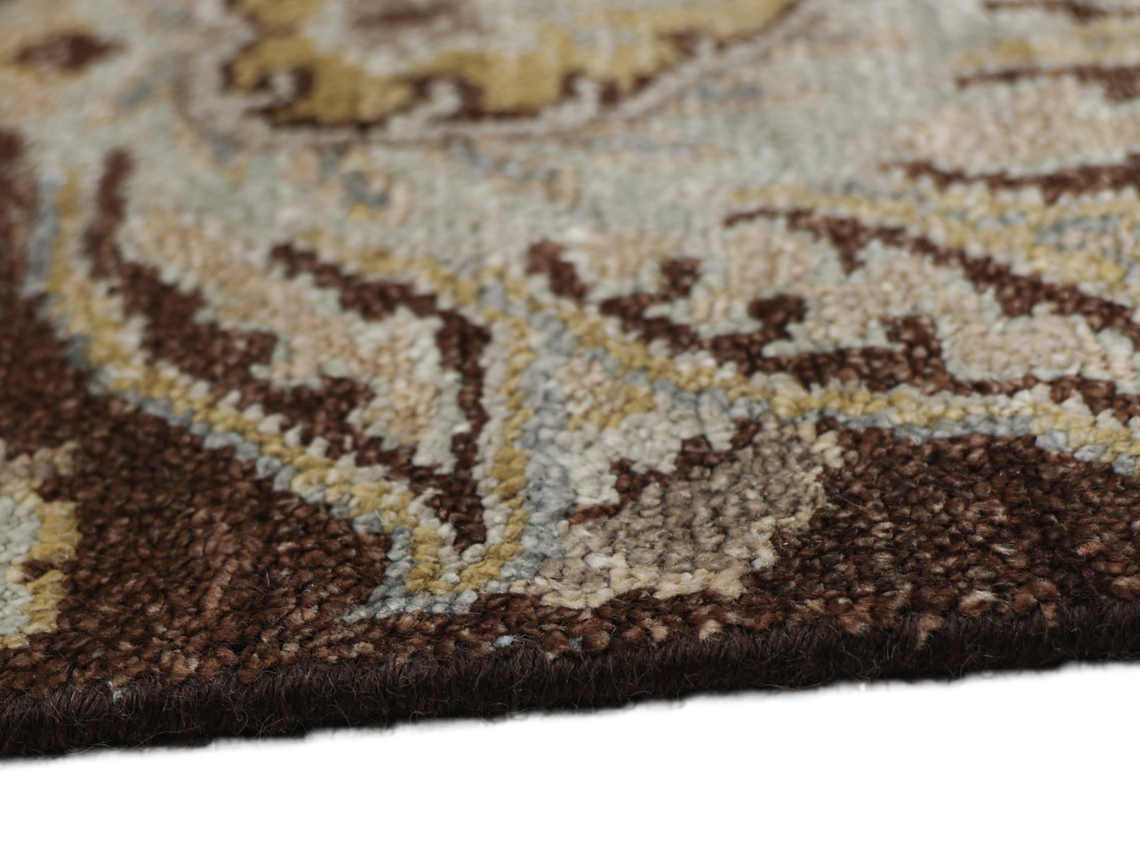 FLORENZA | 5'6" x 8'6" FT | TRADITIONAL RUGS | BROWN COLOR