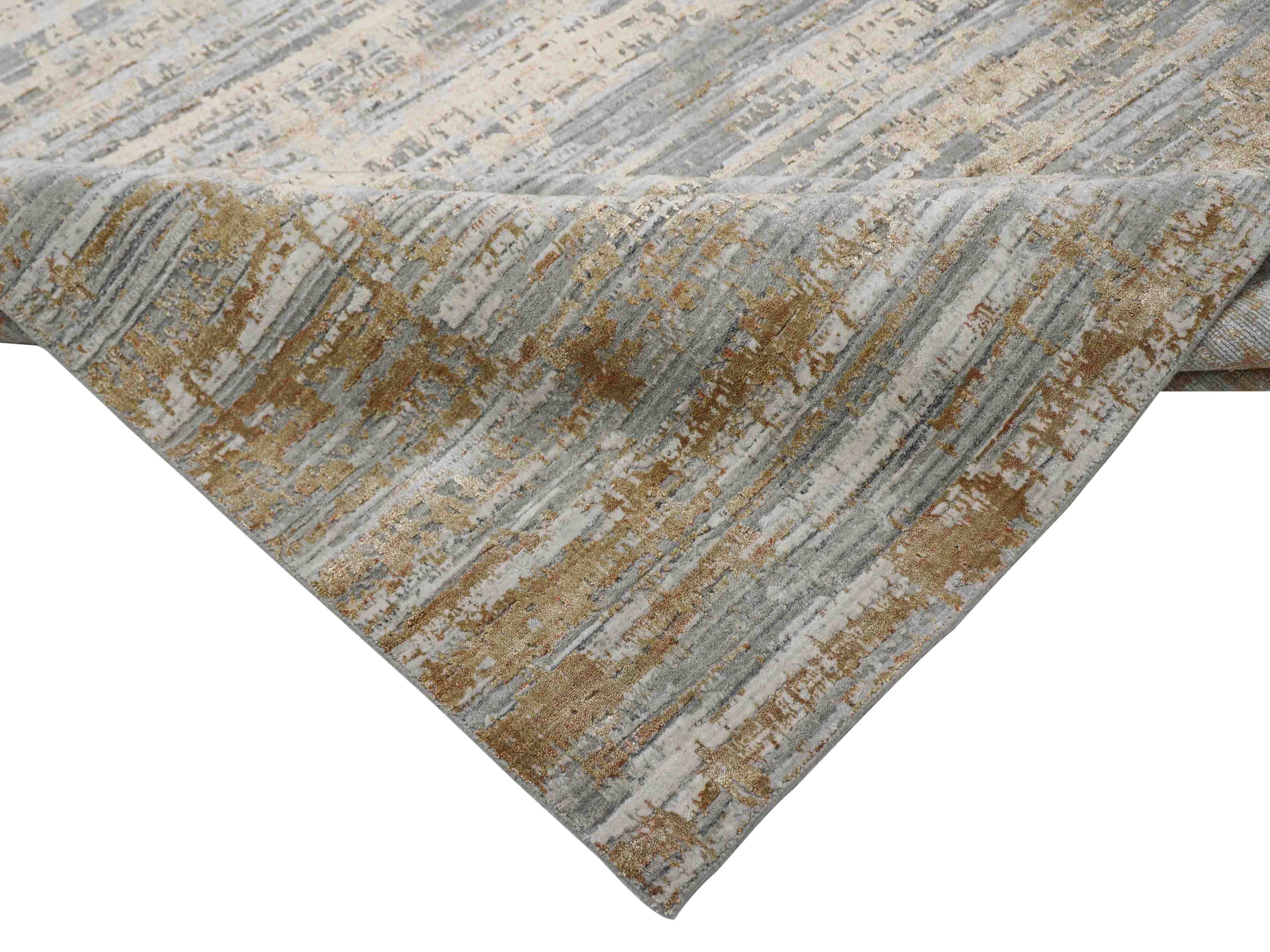 SIERRA | 8' x 10' FT | MODERN RUGS | GREY/GOLD COLOR