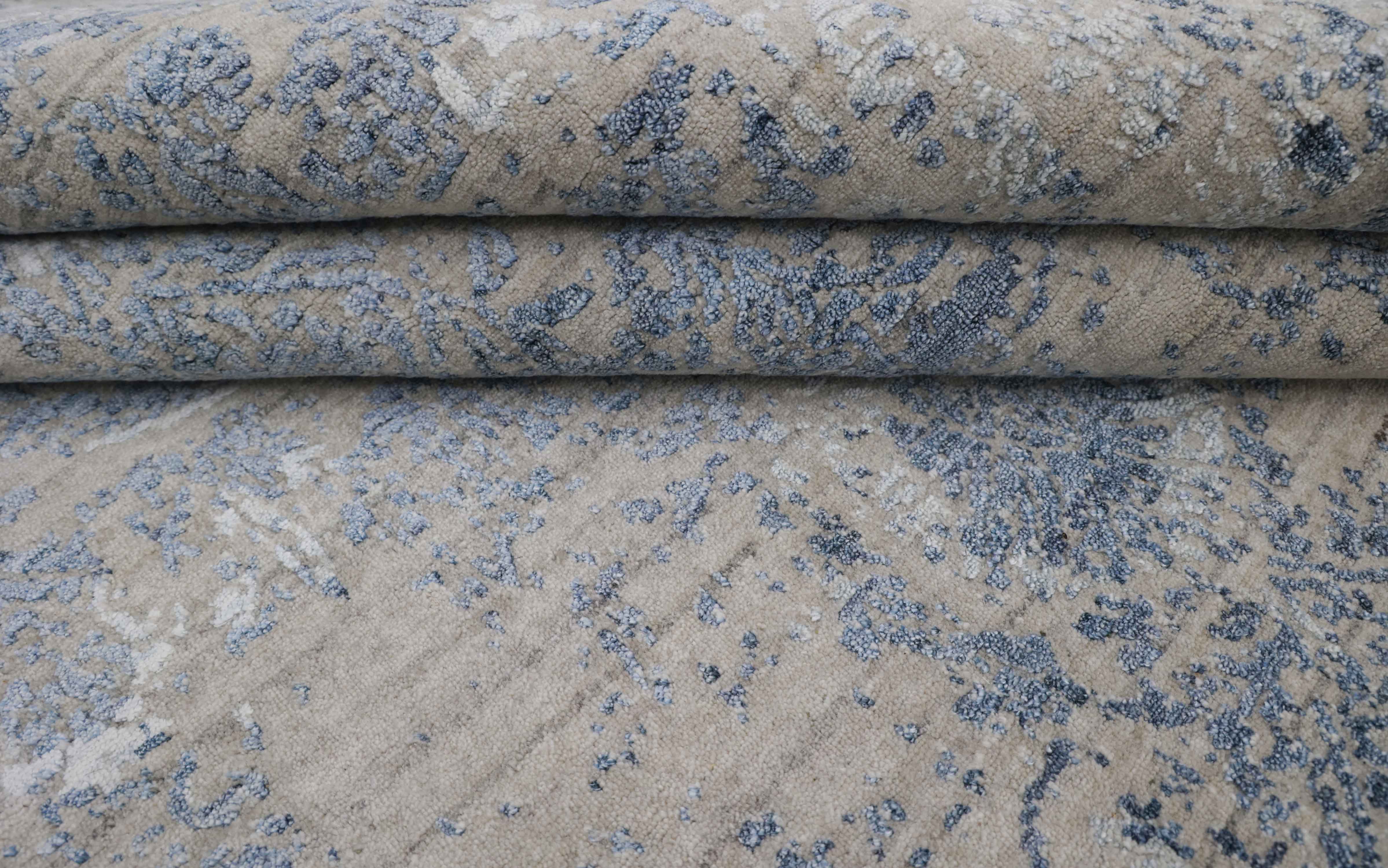 COLOSSUS | 8' x 10' FT | 9' x 12' FT | TRADITIONAL RUGS | IVORY/BLUE COLOR