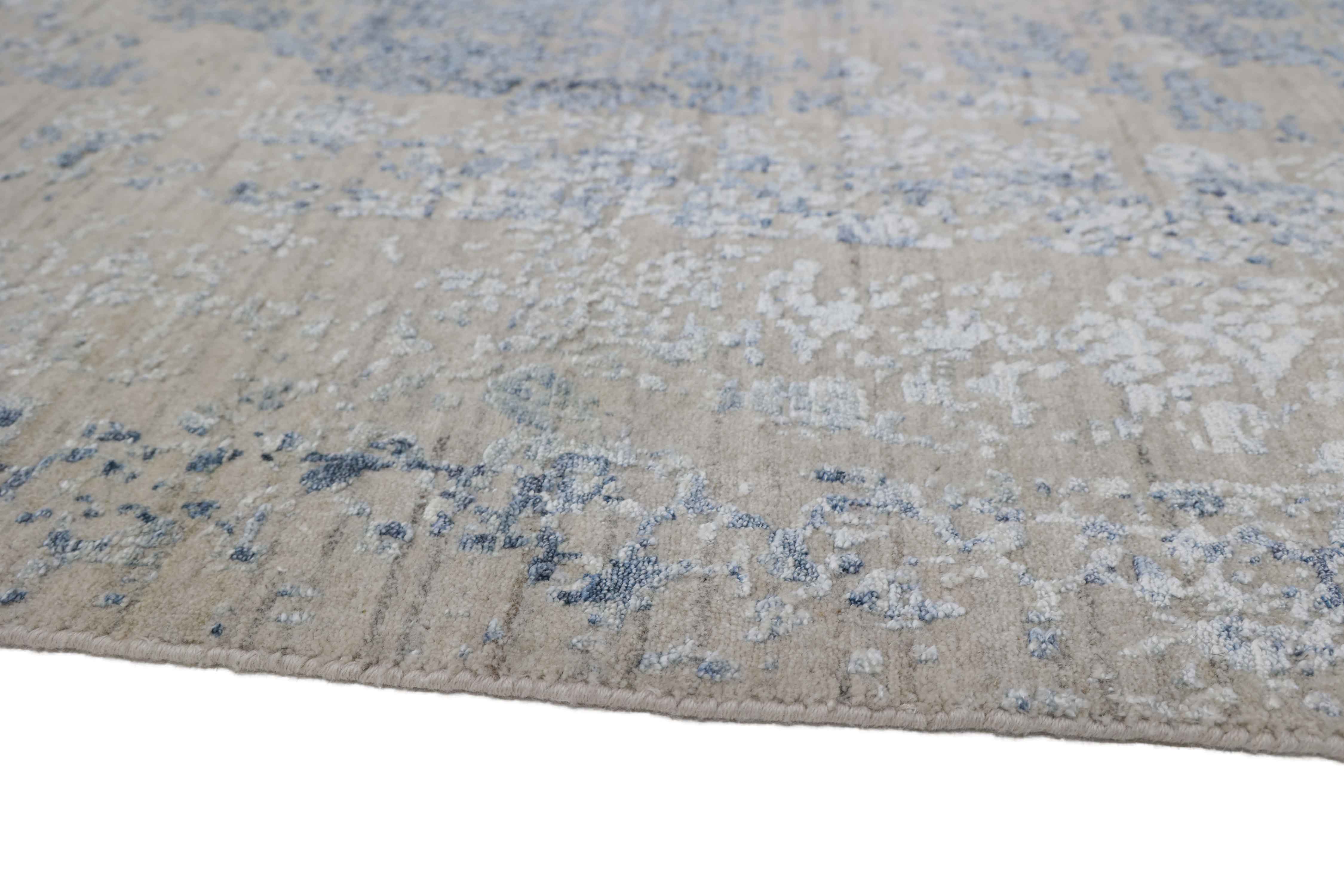 COLOSSUS | 8' x 10' FT | 9' x 12' FT | TRADITIONAL RUGS | IVORY/BLUE COLOR