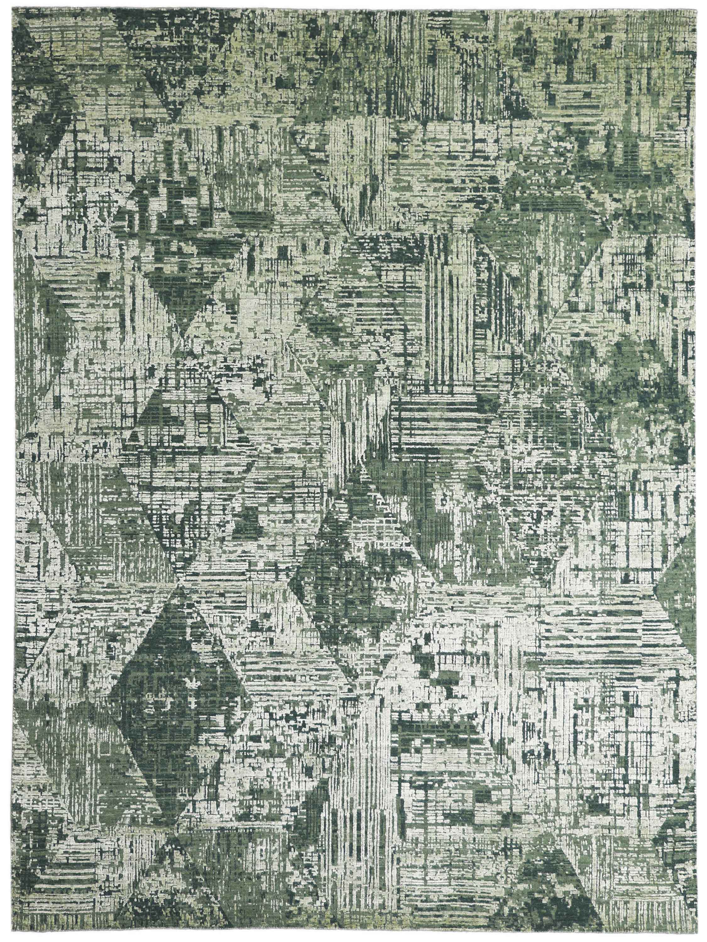 LINOAK | 8' x 10' FT | MODERN RUGS | DK GREEN COLOR