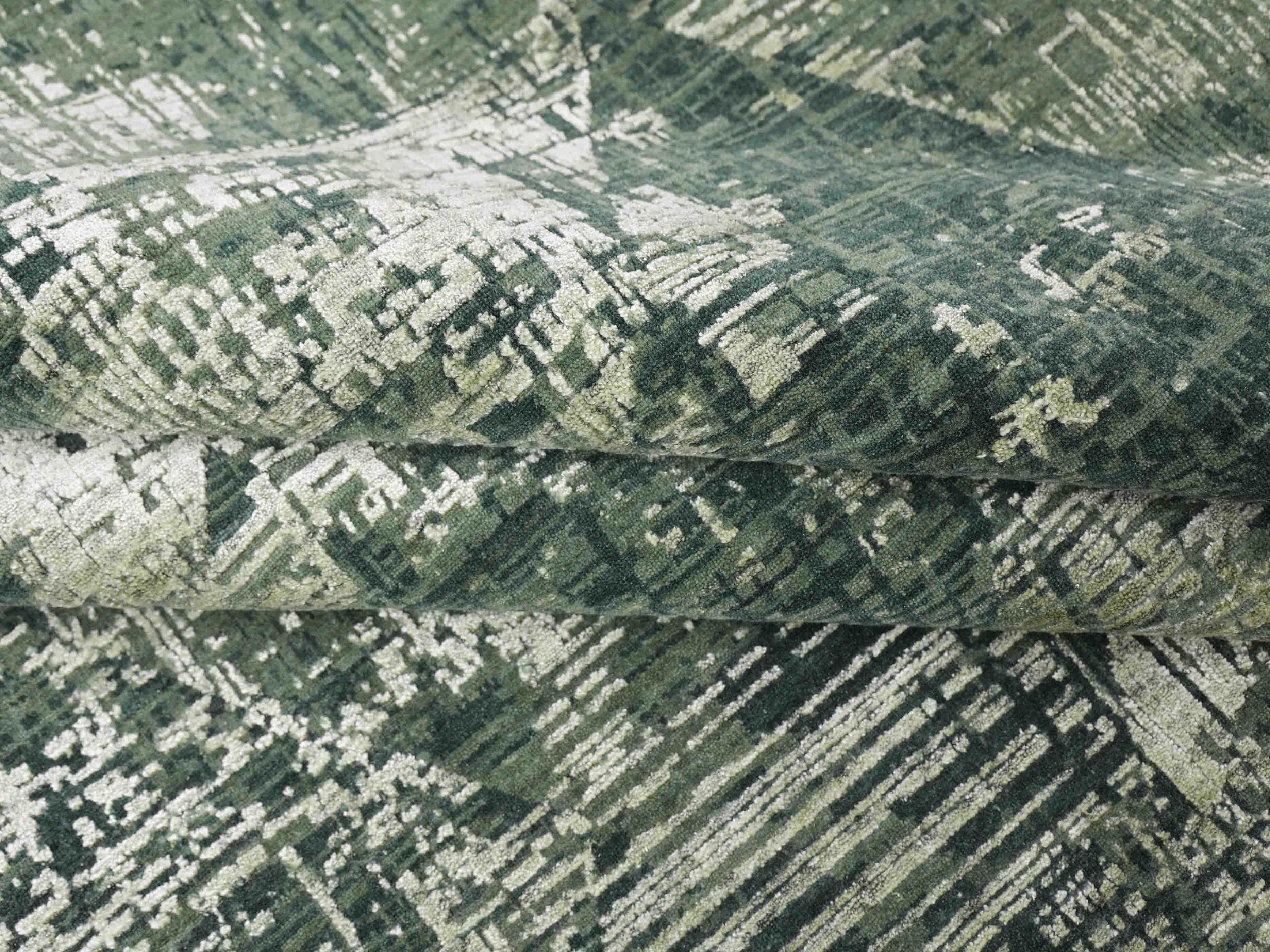 LINOAK | 8' x 10' FT | MODERN RUGS | DK GREEN COLOR