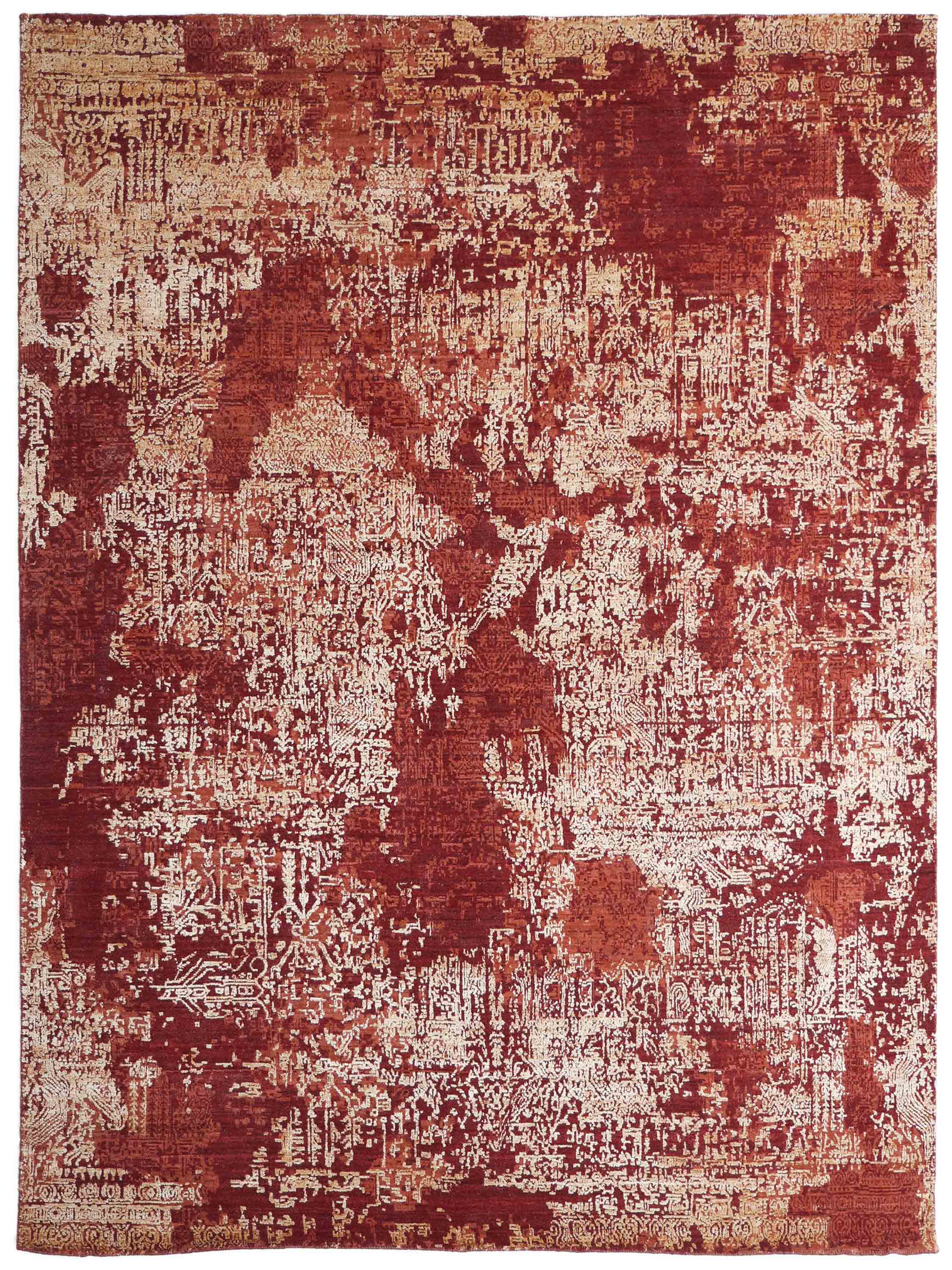 LANVA | 8' x 10' FT | MODERN RUGS | RED COLOR
