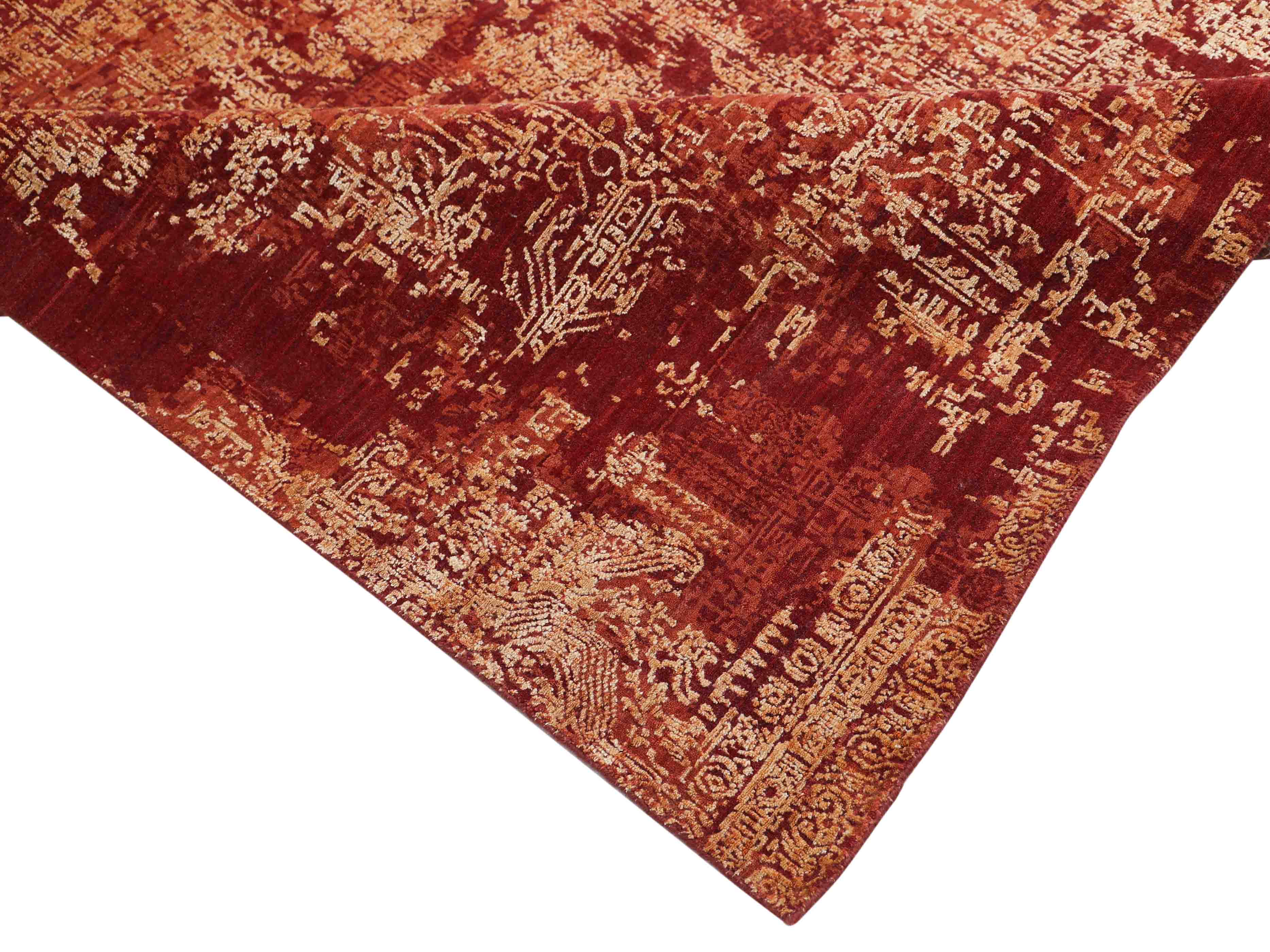 LANVA | 8' x 10' FT | MODERN RUGS | RED COLOR