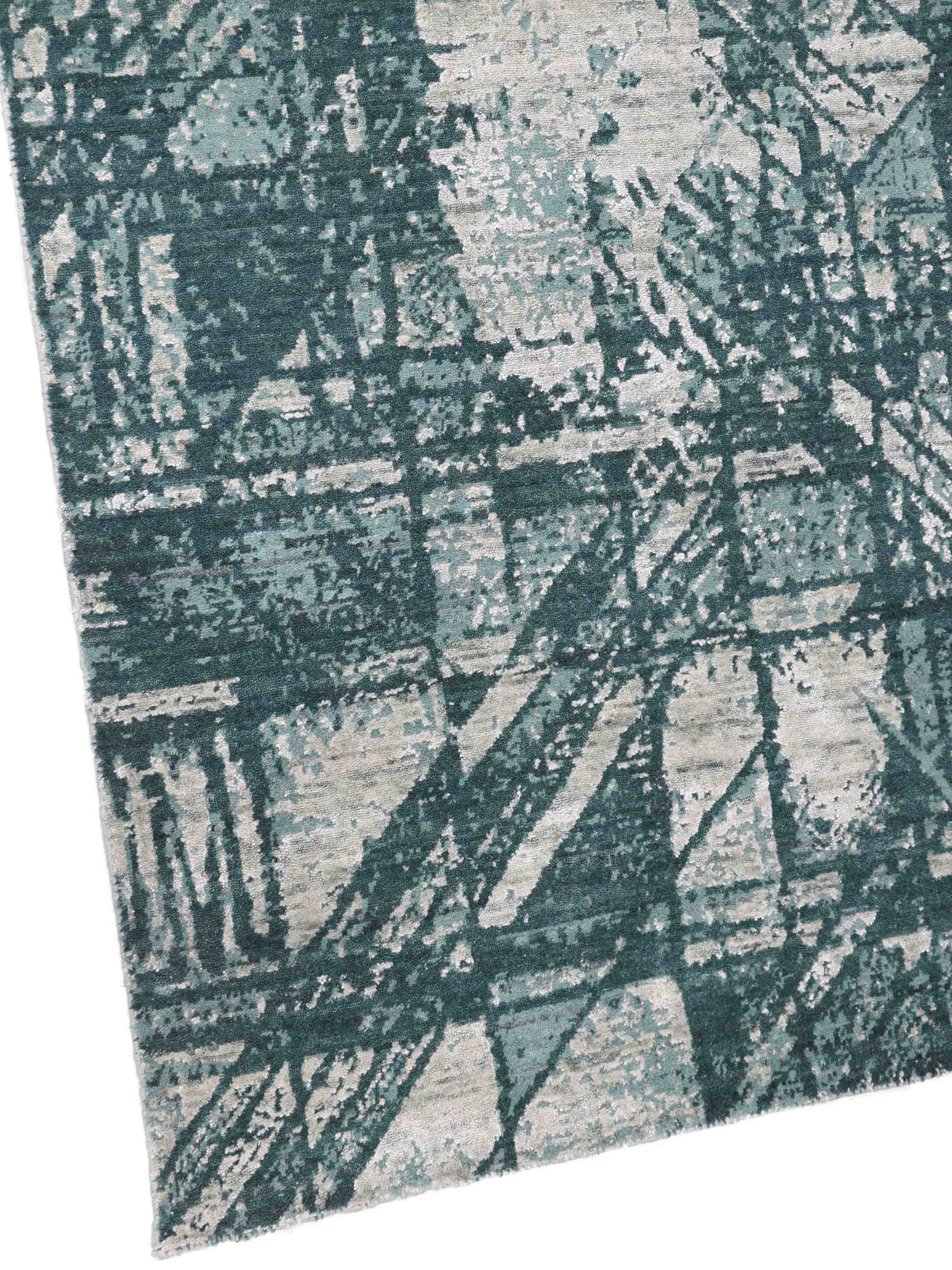 TURQLINEA | 8' x 10' FT | MODERN RUGS | BLUE/GREEN COLOR