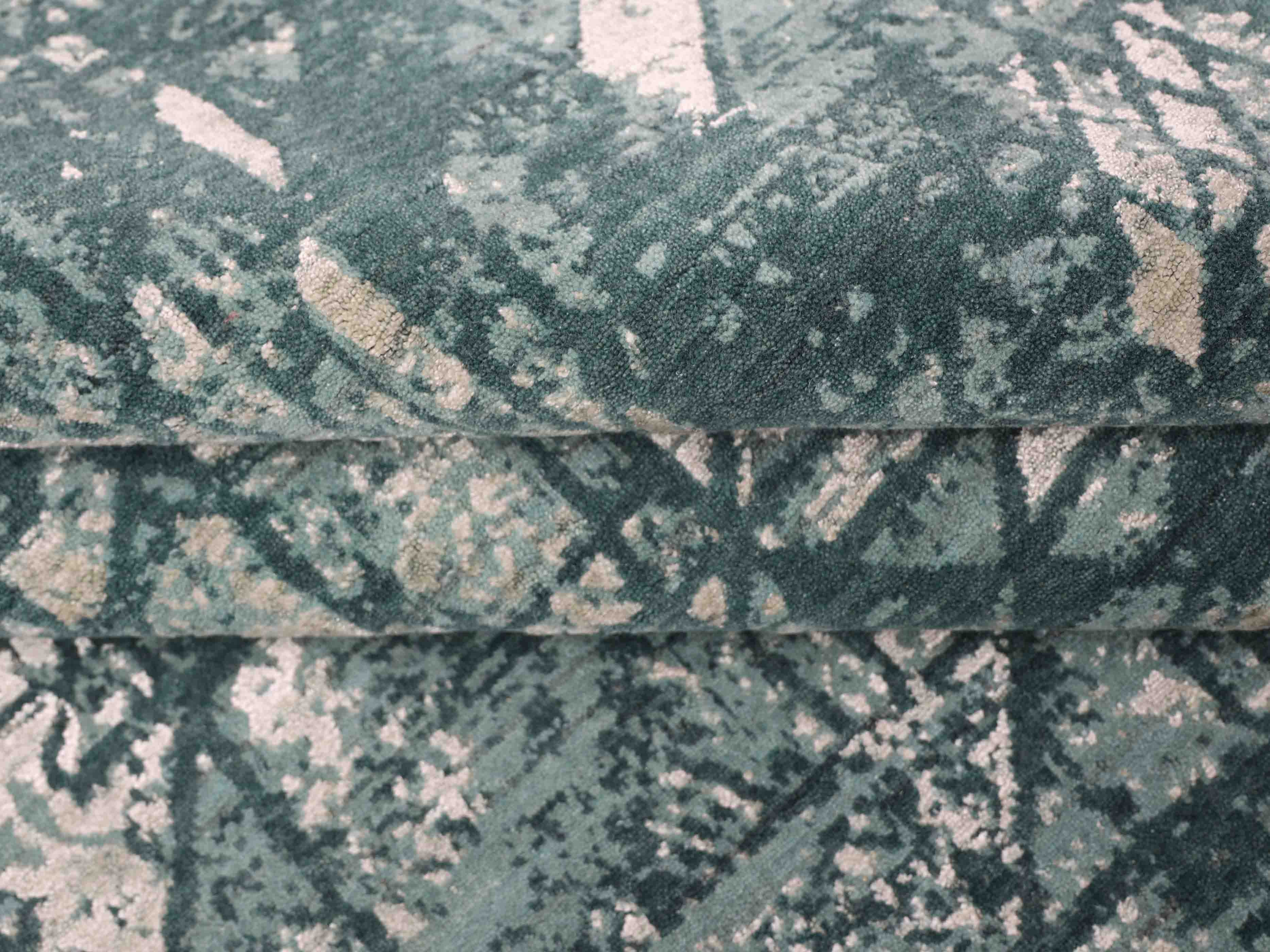 TURQLINEA | 8' x 10' FT | MODERN RUGS | BLUE/GREEN COLOR