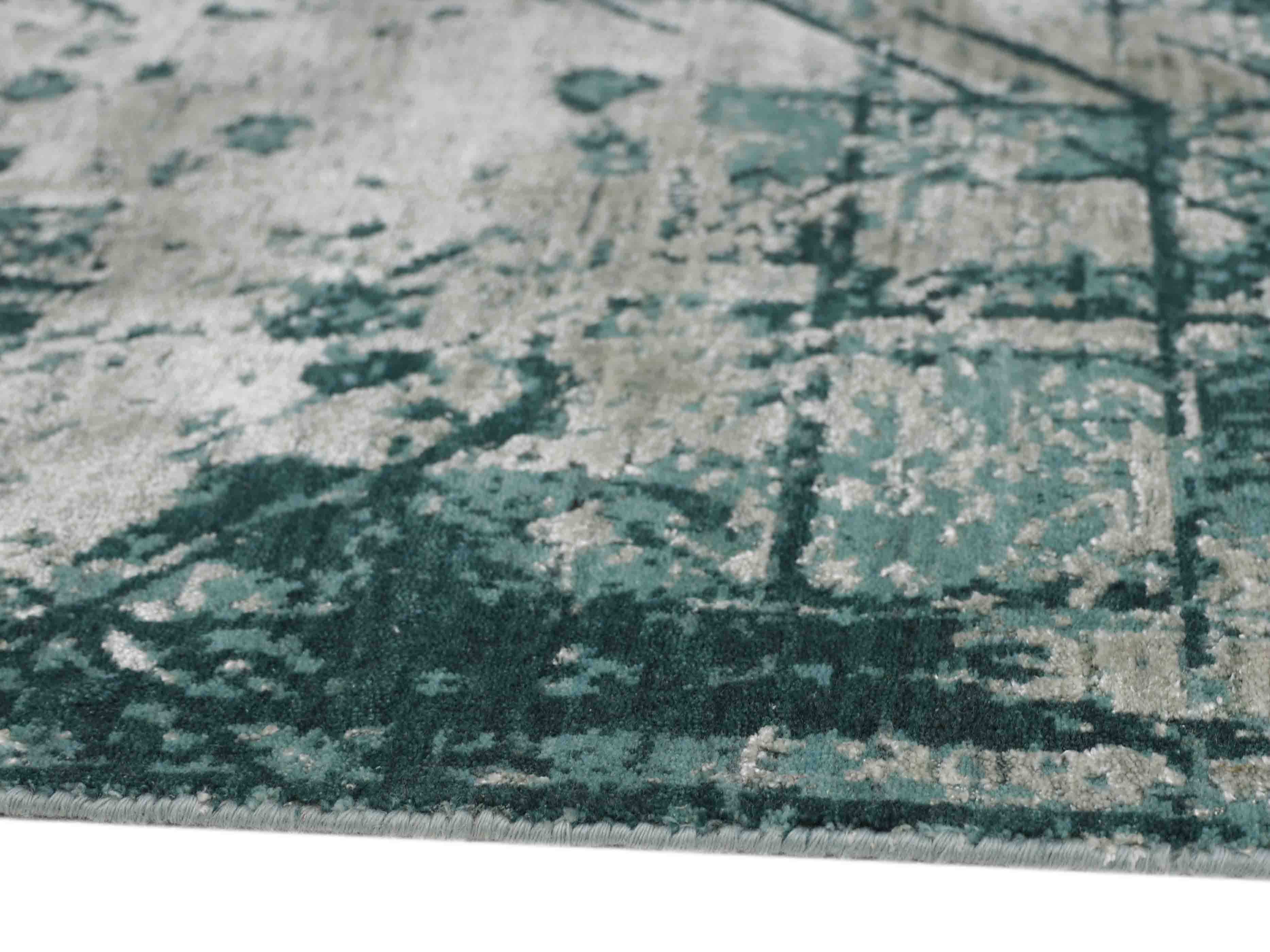 TURQLINEA | 8' x 10' FT | MODERN RUGS | BLUE/GREEN COLOR