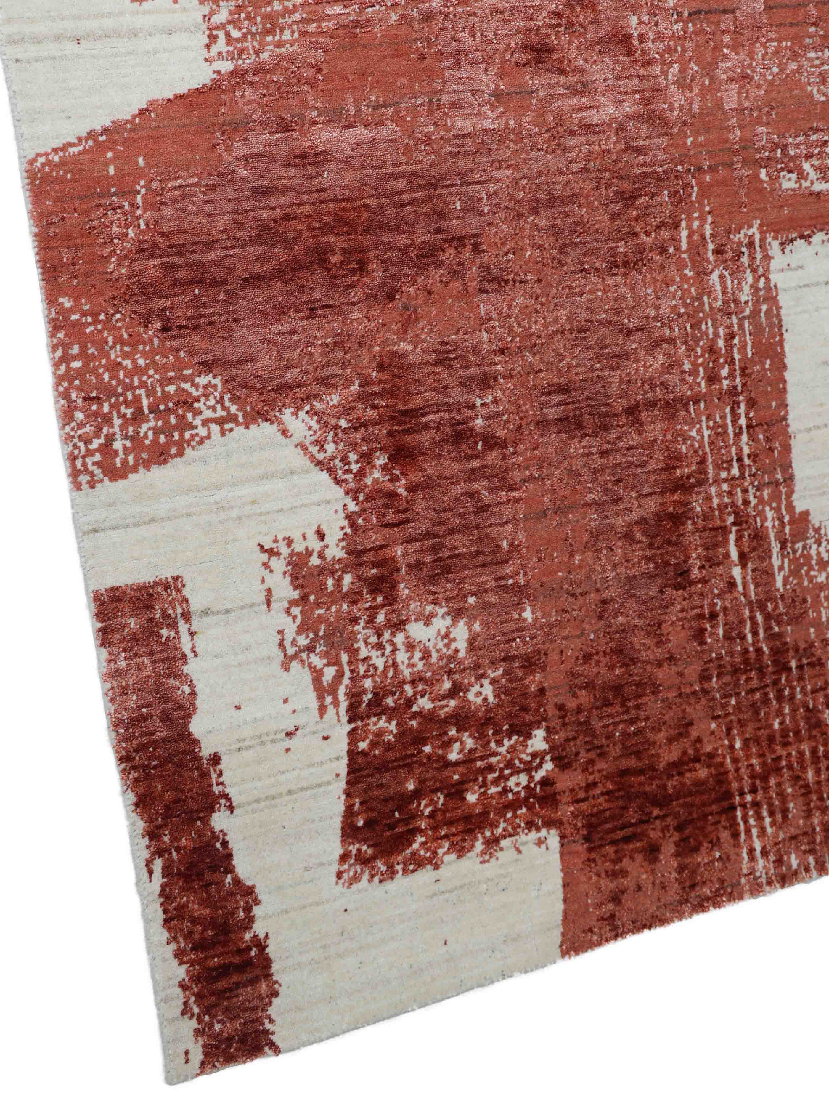 PATINA | 8' x 10' FT | MODERN RUGS | IVORY/RED COLOR