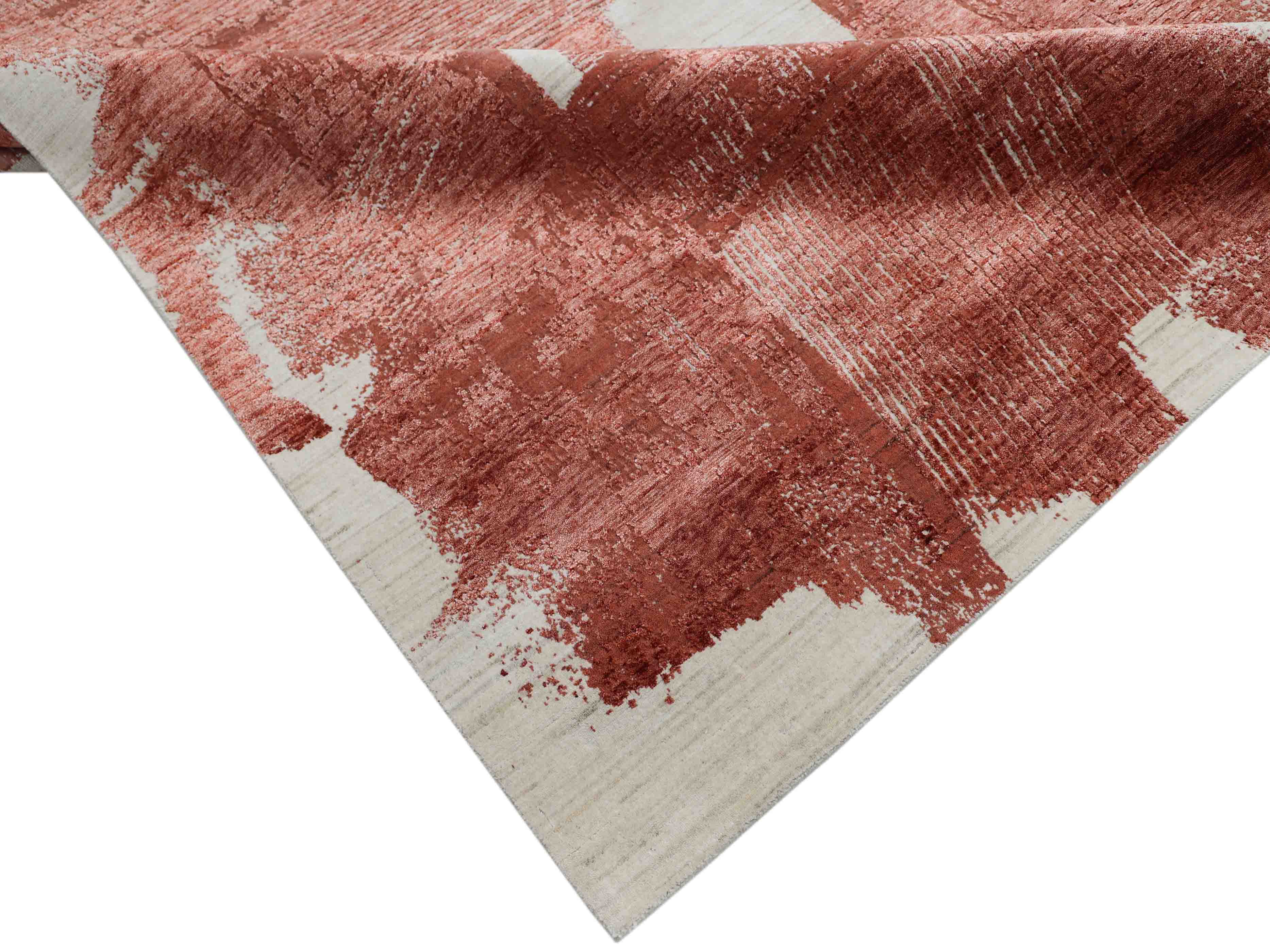 PATINA | 8' x 10' FT | MODERN RUGS | IVORY/RED COLOR