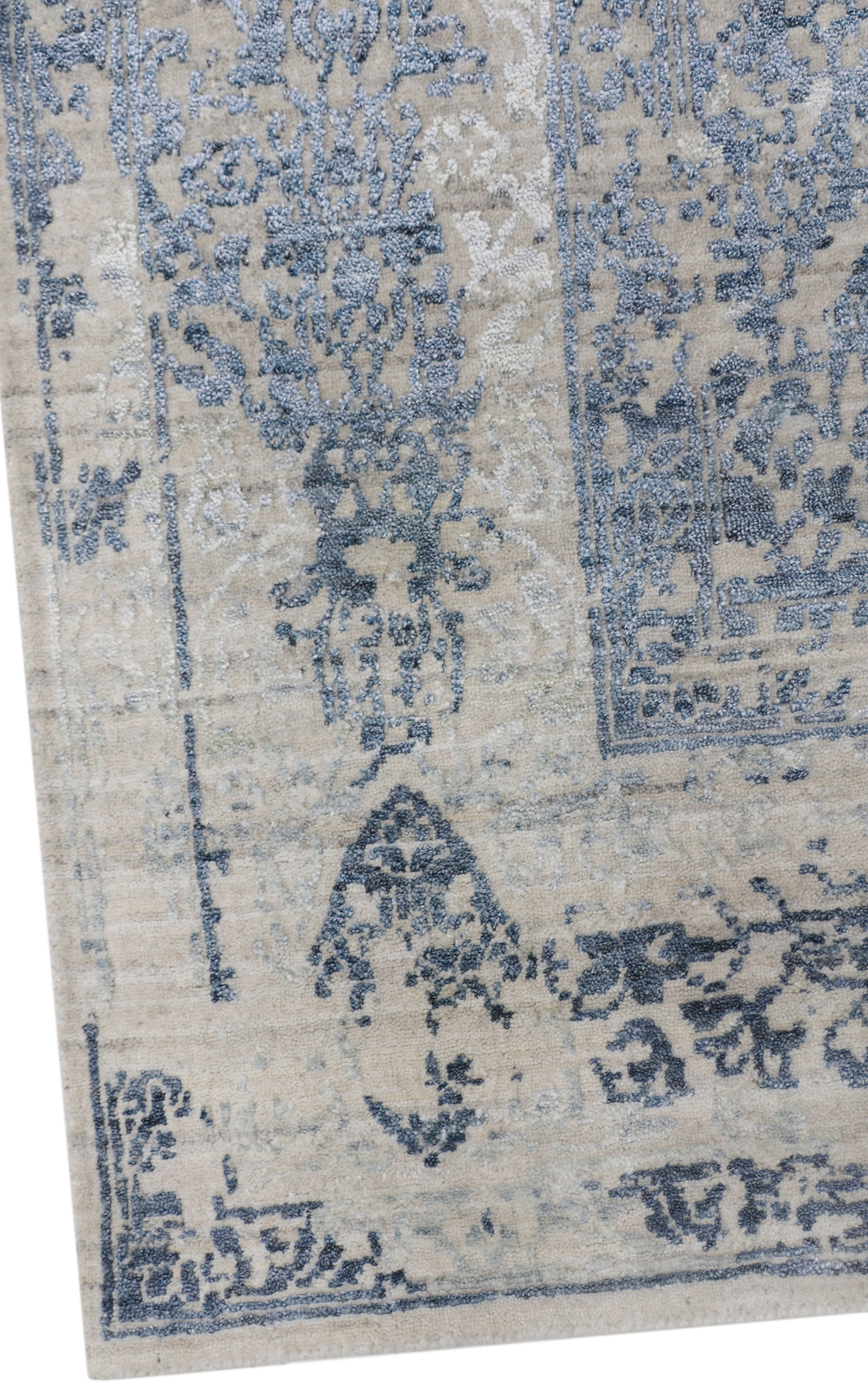 LACUNA | 6' x 9' FT | TRANSITIONAL RUGS | IVORY BLUE COLOR