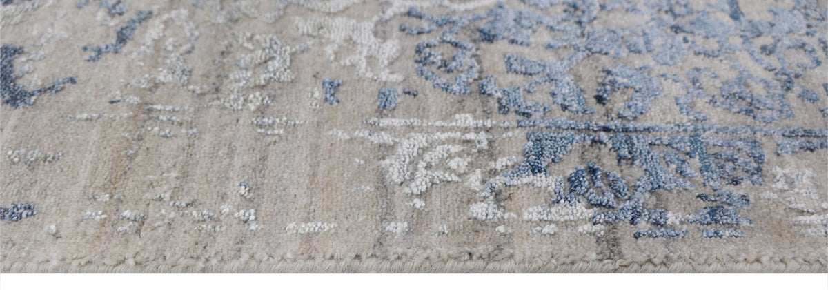 LACUNA | 6' x 9' FT | TRANSITIONAL RUGS | IVORY BLUE COLOR