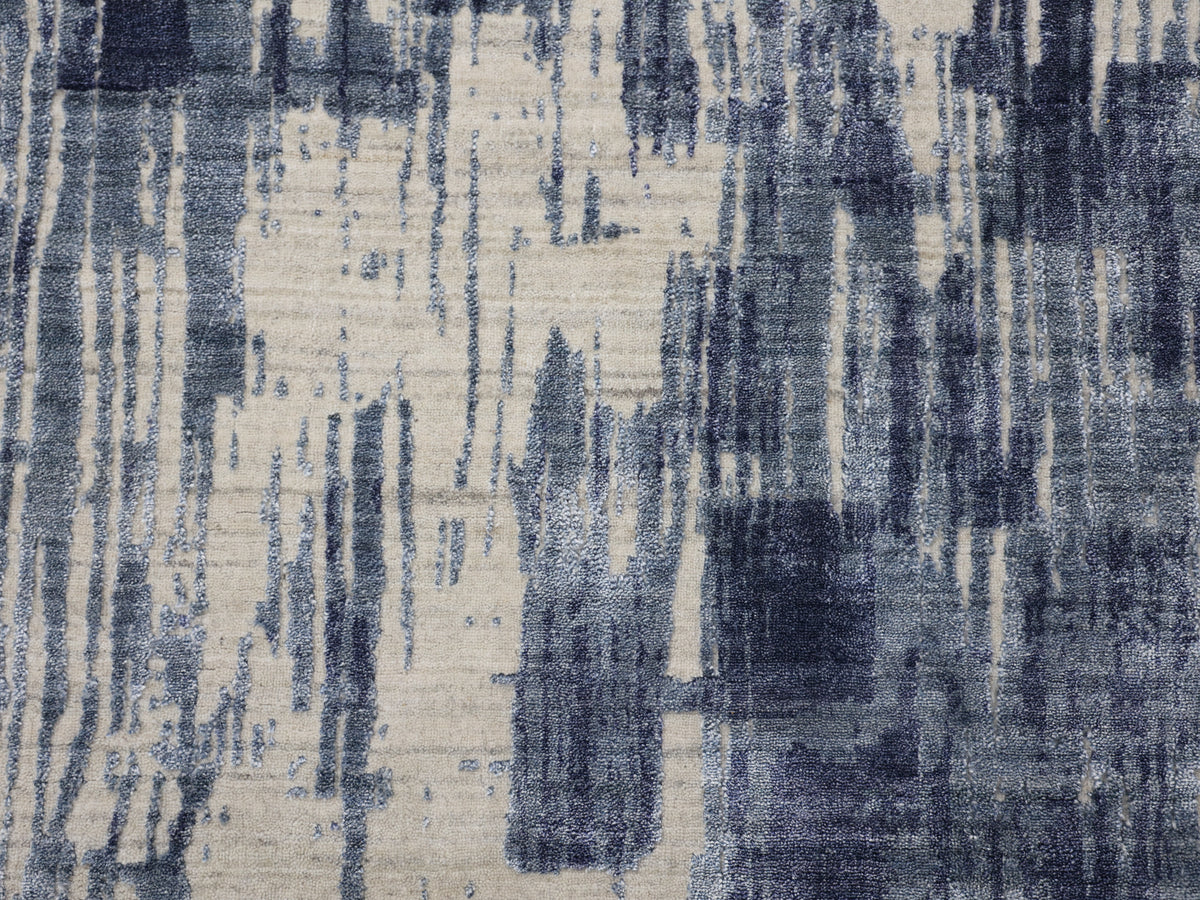 UVENUTI | 8' x 10' FT | TRANSITIONAL RUGS | IVORY BLUE COLOR