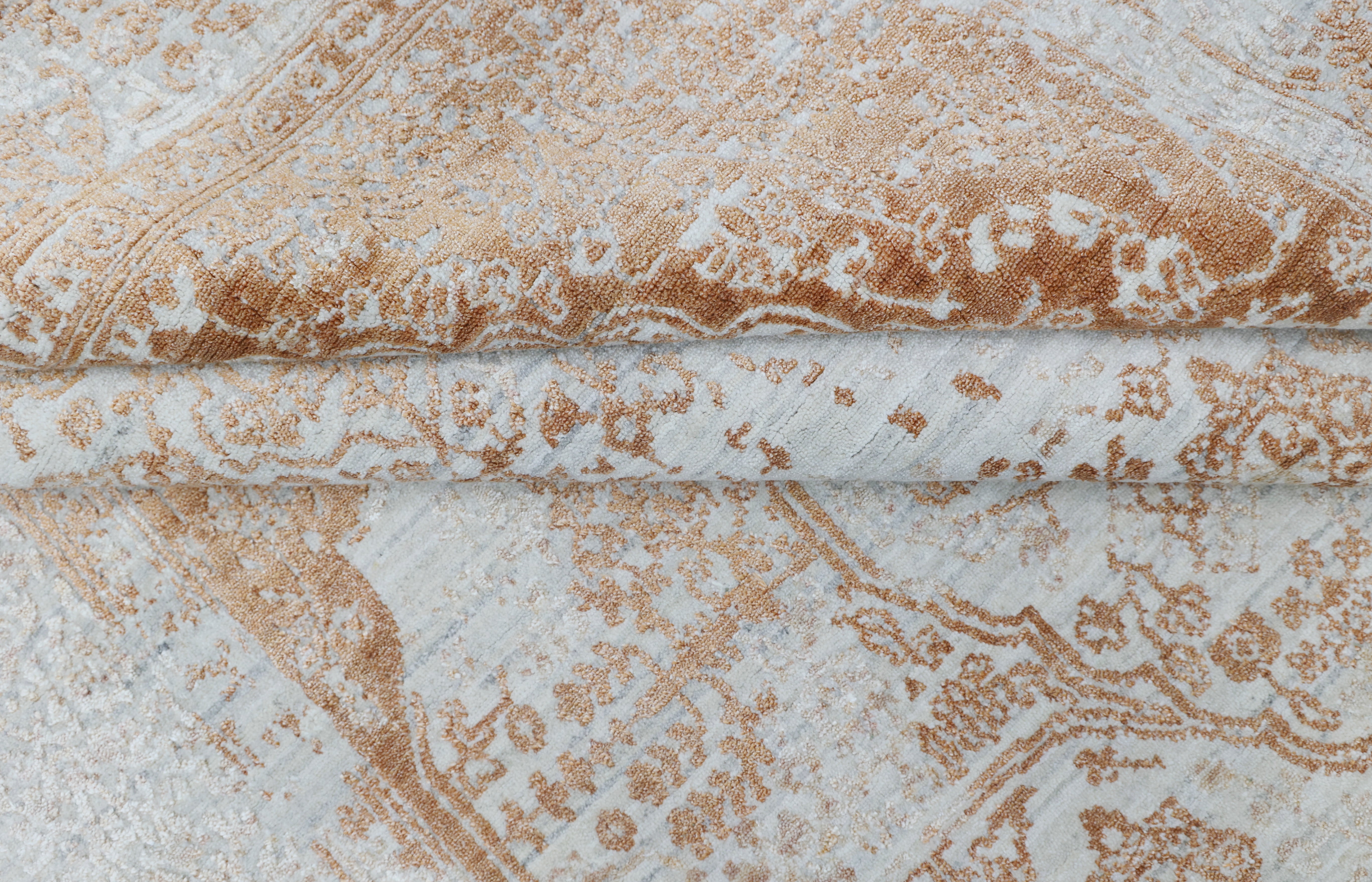 APREZO | 6' x 9' FT | TRANSITIONAL RUGS | IVORY RUST COLOR