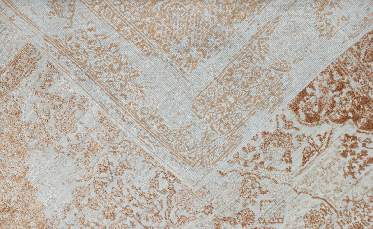 APREZO | 6' x 9' FT | TRANSITIONAL RUGS | IVORY RUST COLOR