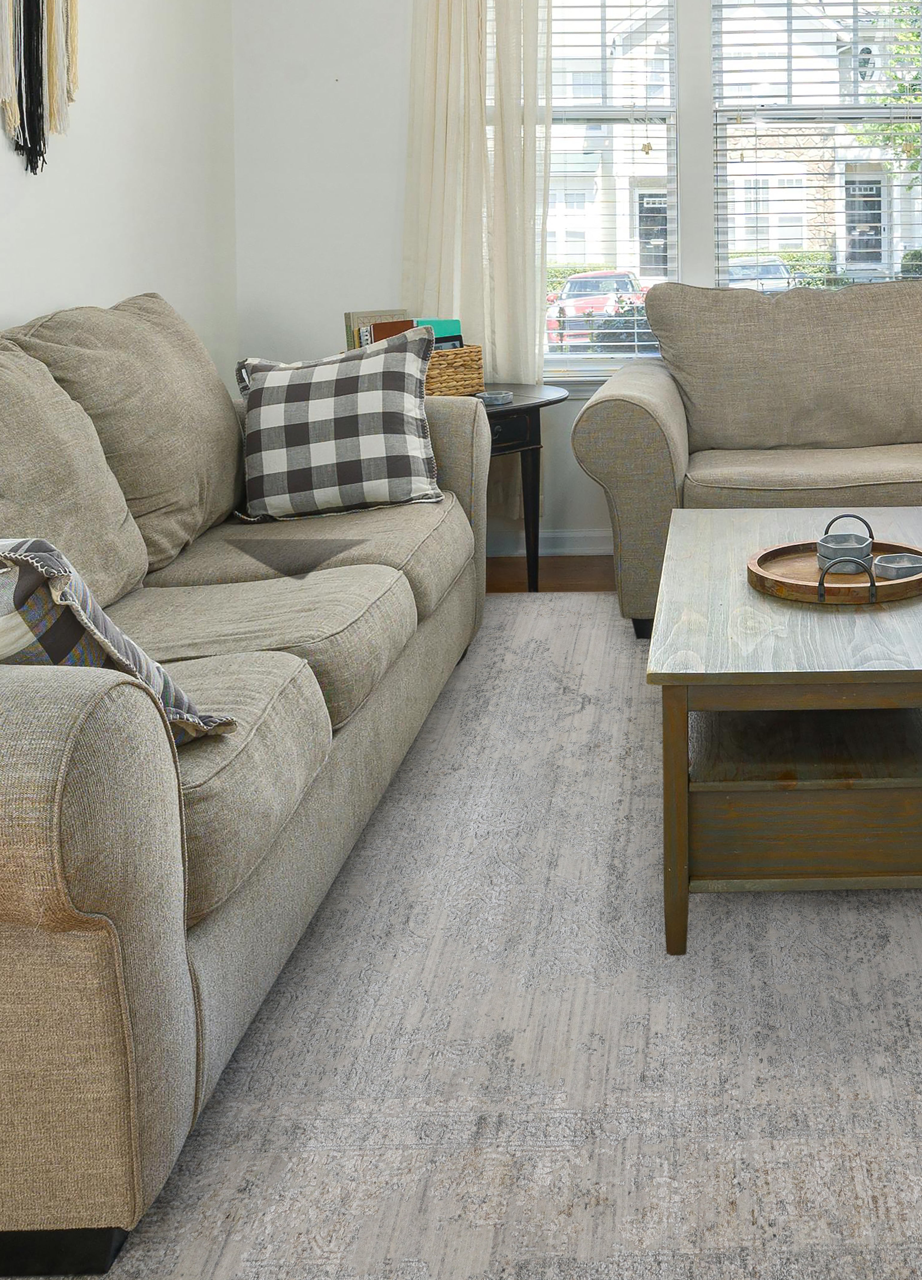 DERVISH | 4'x 6' FT | 6' x 9' FT | TRADITIONAL | BEIGE/LT.GREEN