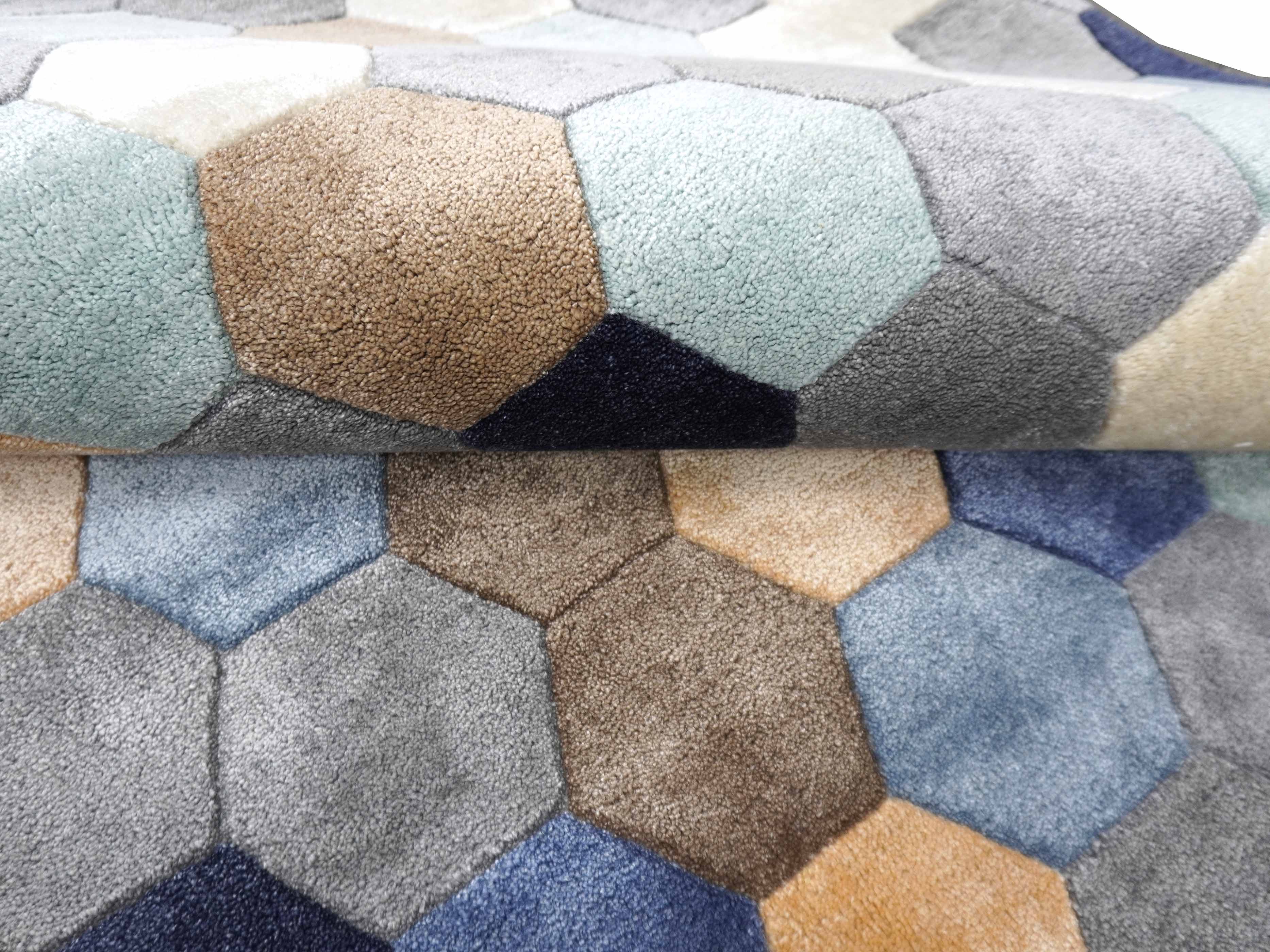 ORDINAL | 5'6" x 8'6" FT | MODERN RUGS | MULTI COLOR
