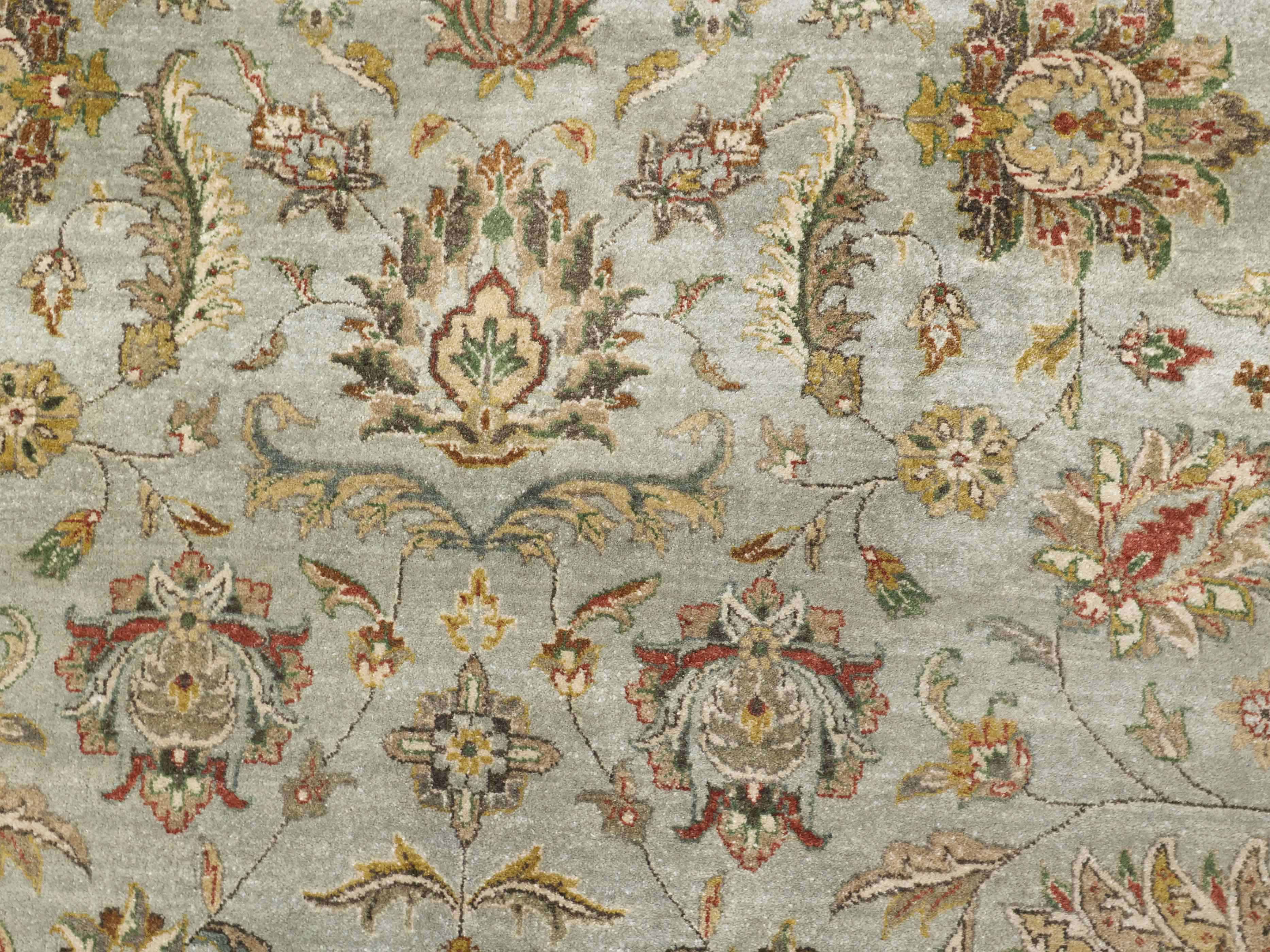 IMPERIAL BLOOM | 8' x 10' FT | TRADITIONAL RUGS | LIGHT GREEN - IVORY COLOR
